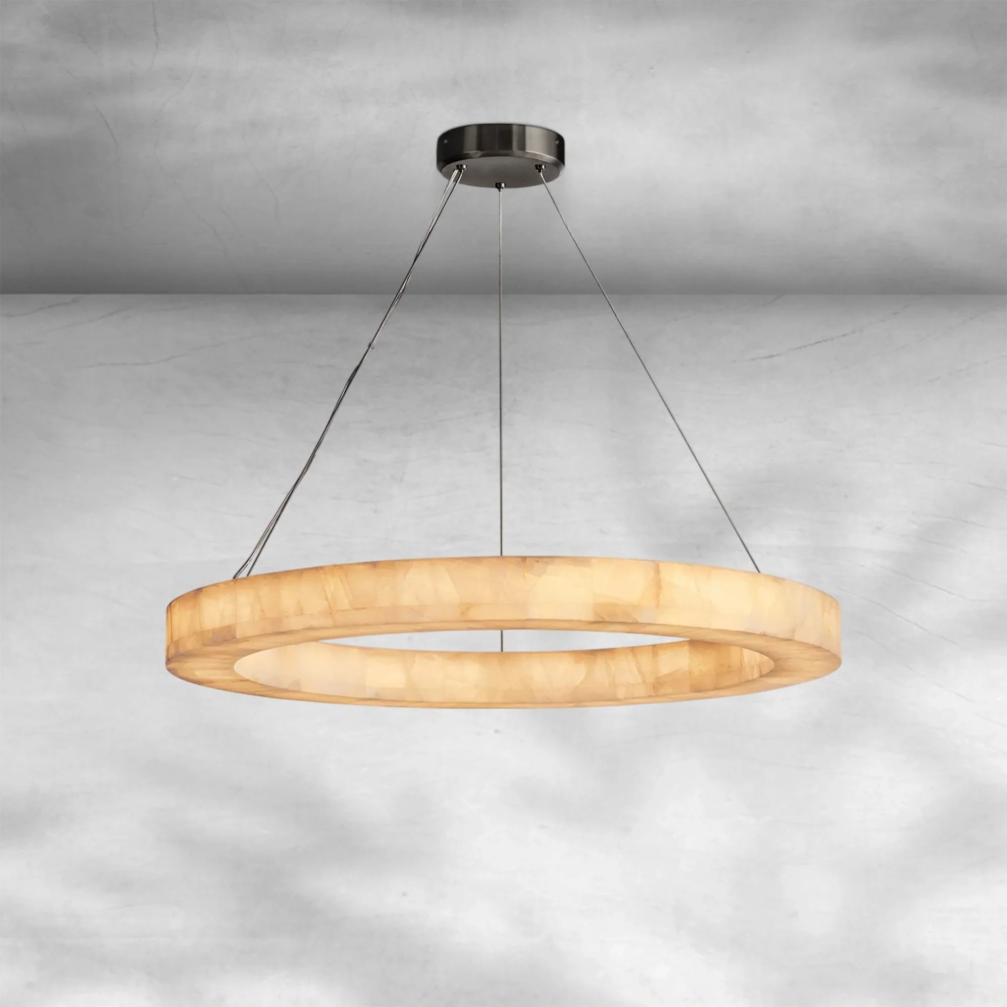 Riora Calcite Round Chandelier 31"40"60"