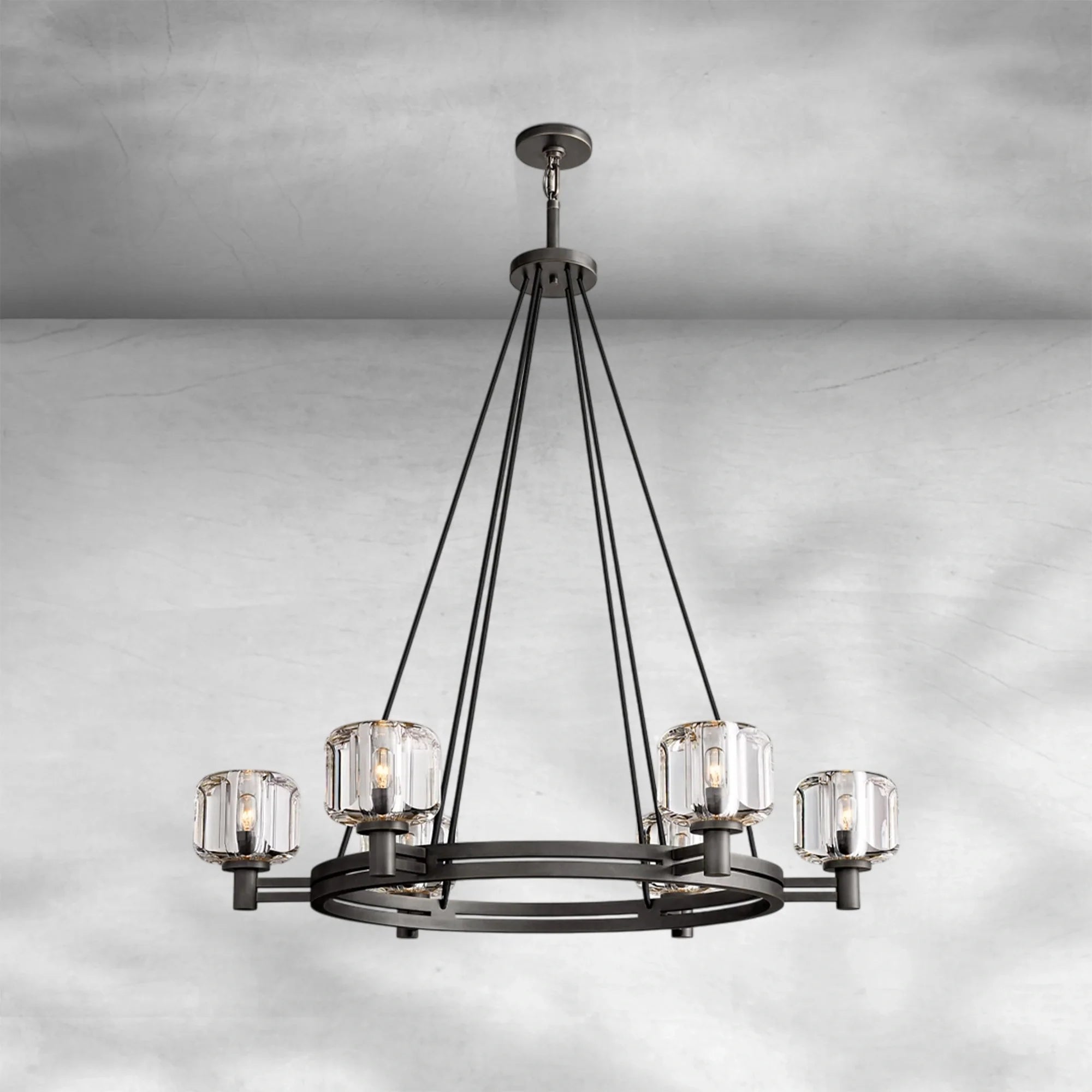 Delume Round Chandelier 36"48"60"