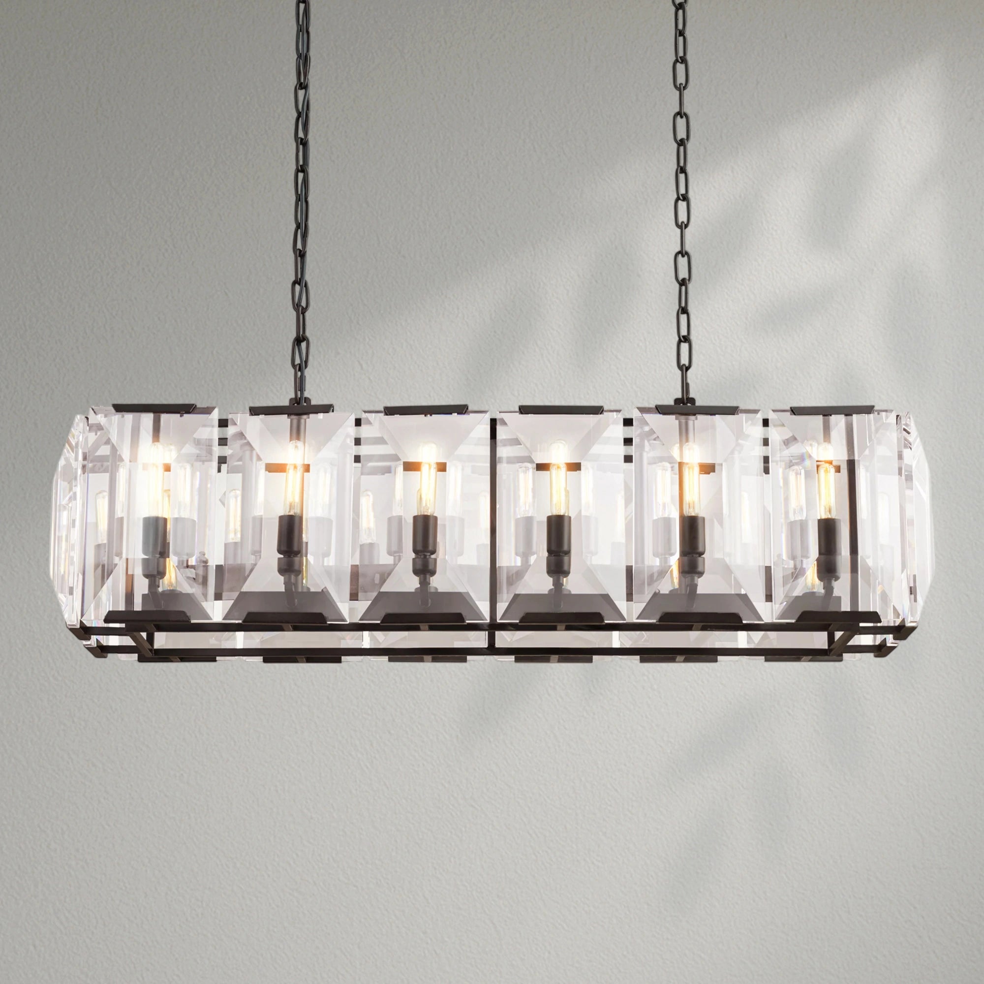 Harlows Crystal Rectangle Chandelier