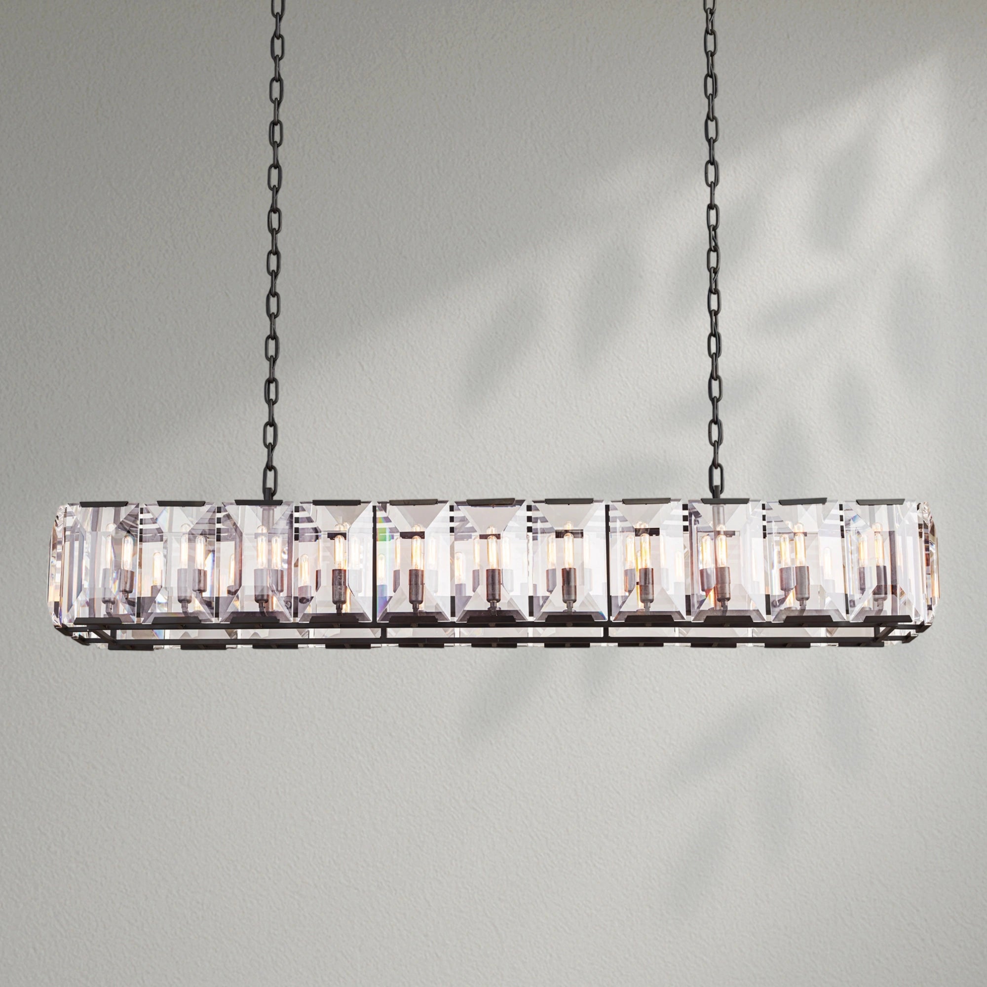 Harlows Crystal Rectangle Chandelier