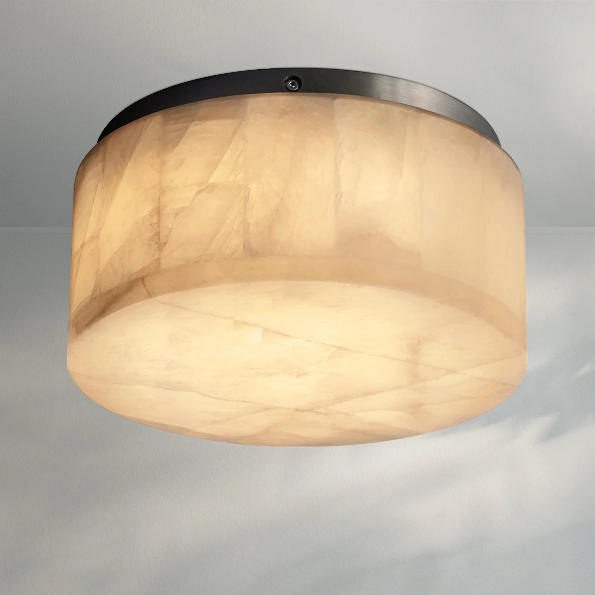Rivaga Calcite Round Flushmount