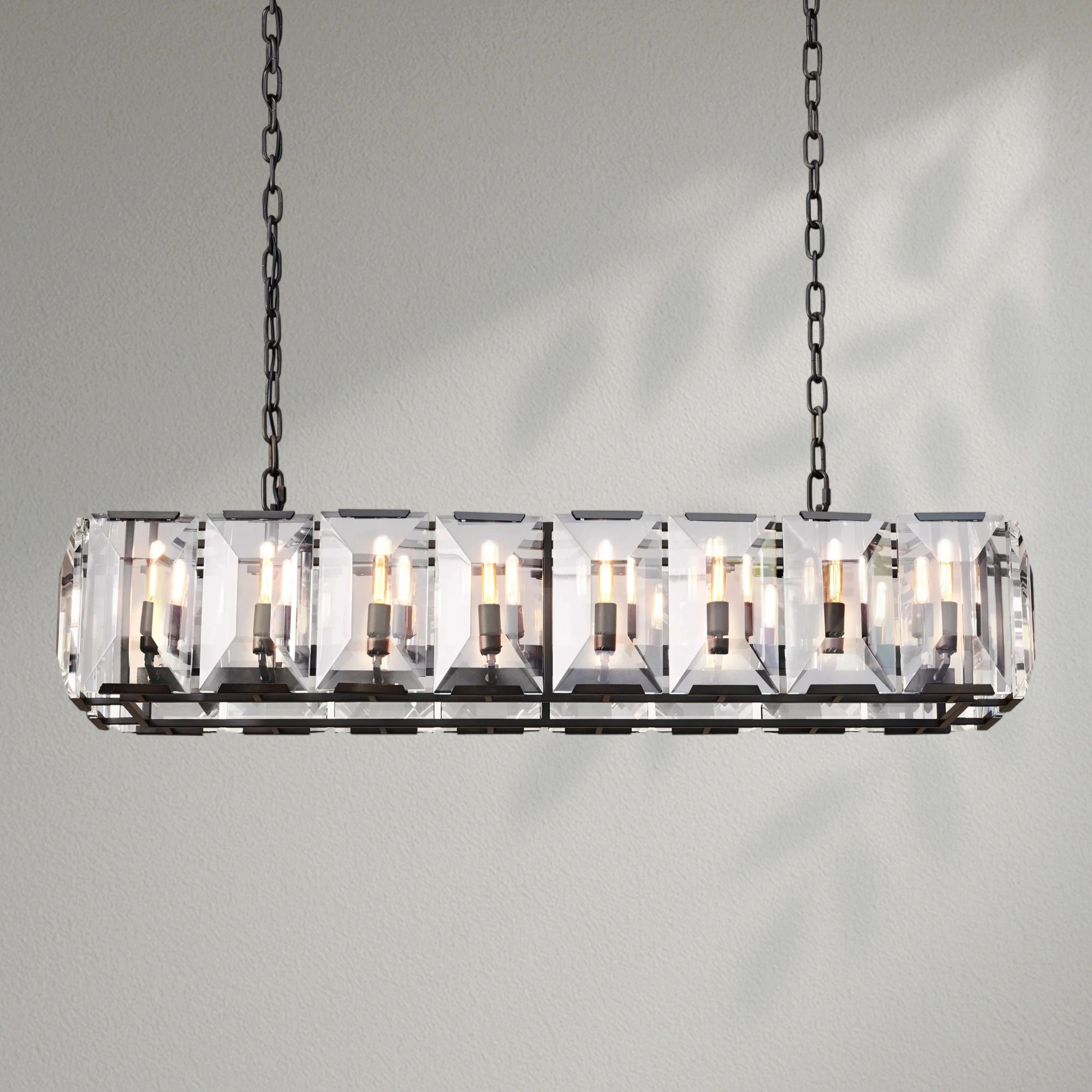 Harlows Crystal Rectangle Chandelier