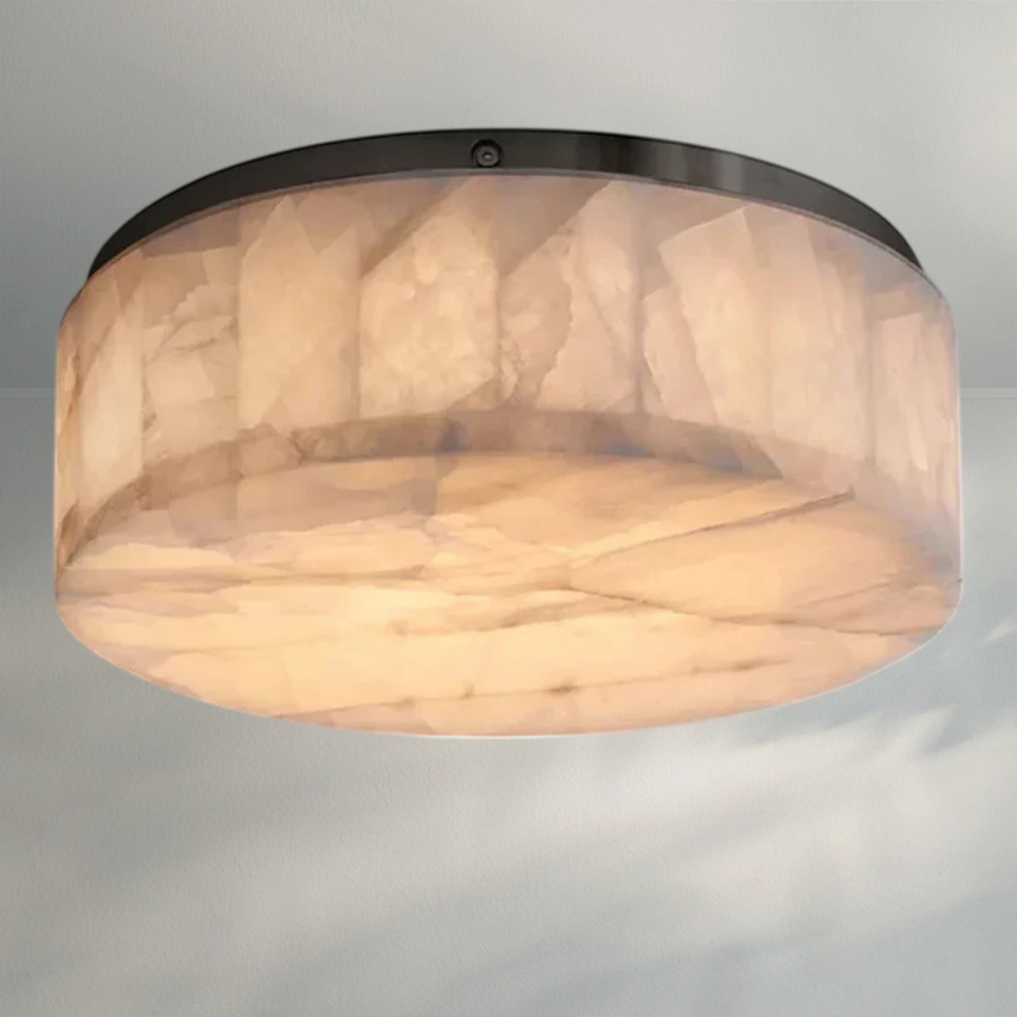 Rivaga Calcite Round Flushmount