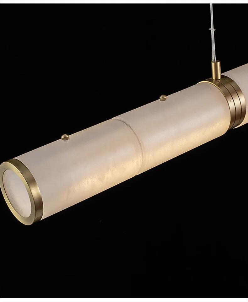 Alabaster Anne Art Linear Chandelier