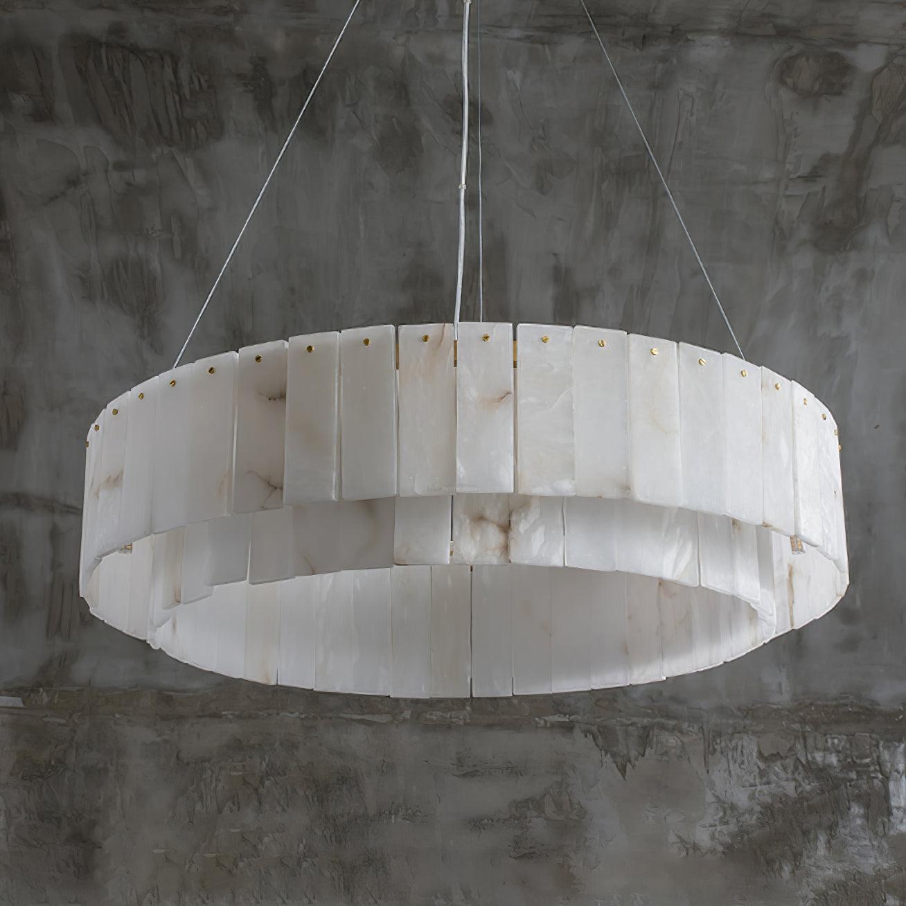 Rock Alabaster Chandelier 23.6" 31.4"