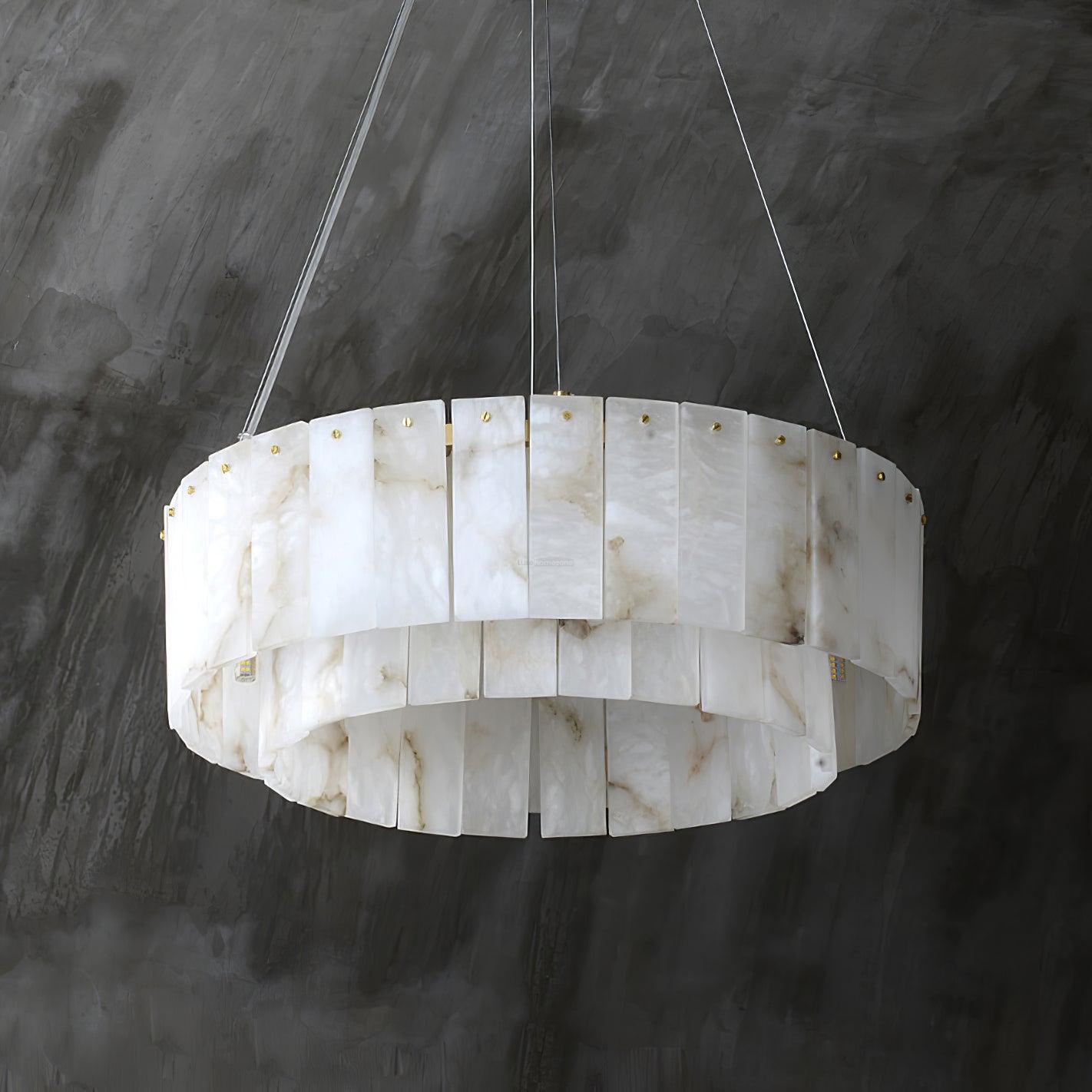 Rock Alabaster Chandelier 23.6" 31.4"