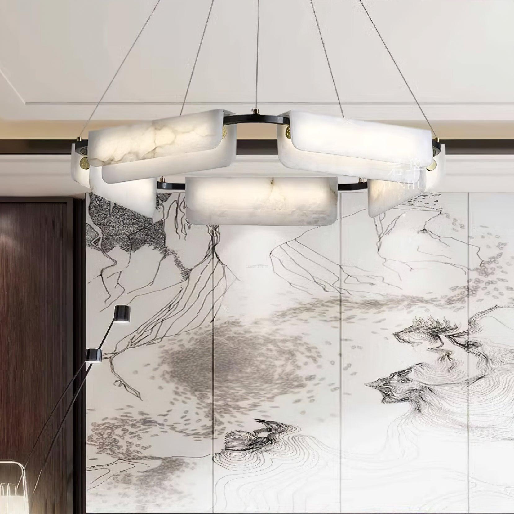 Delia Alabaster Chandelier 23.6''31.5''