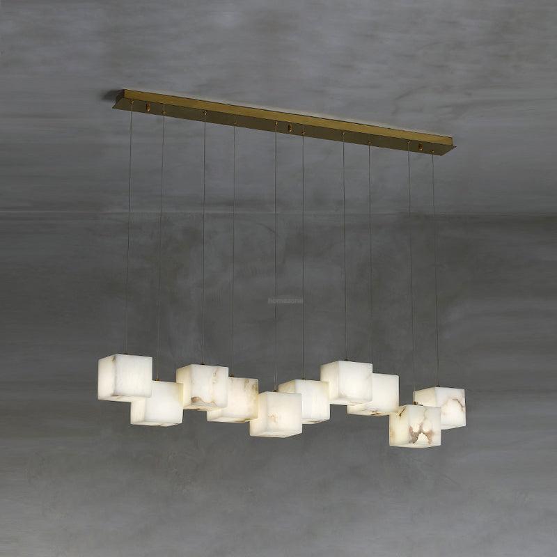 Alabaster Box Linear Chandelier