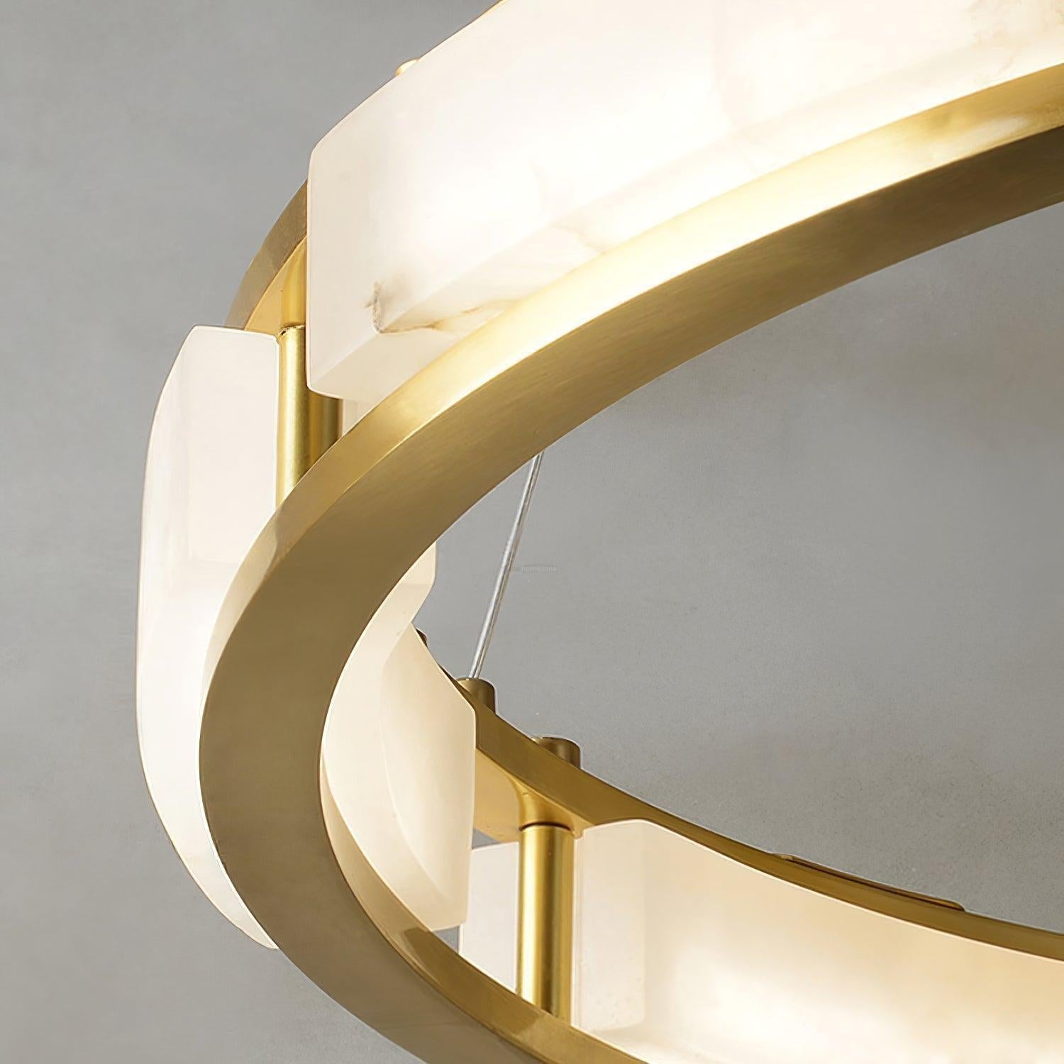 Qatar Alabaster Round Chandelier