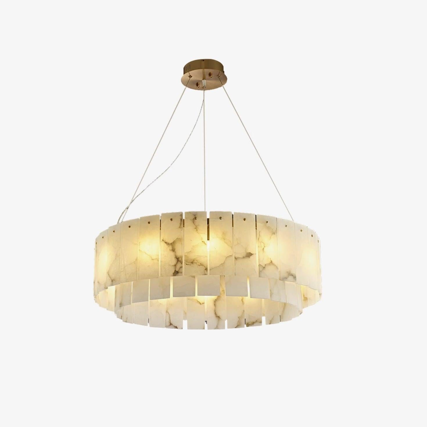 Rock Alabaster Chandelier 23.6" 31.4"