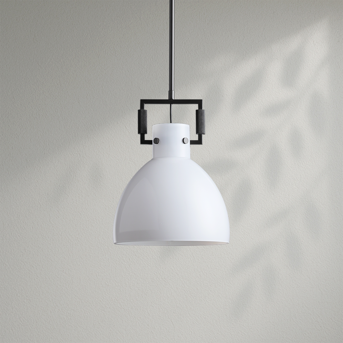 Machinis Milk Glass Cloche Pendant