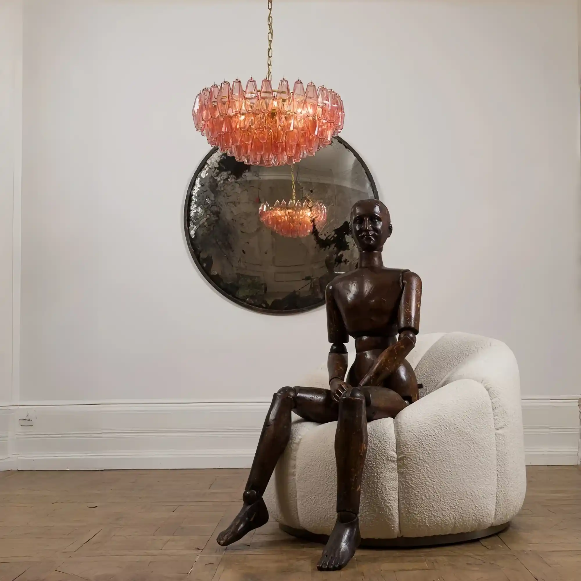 Hand Blown Tier Glass Large Murano Chandelier 24"31"40"