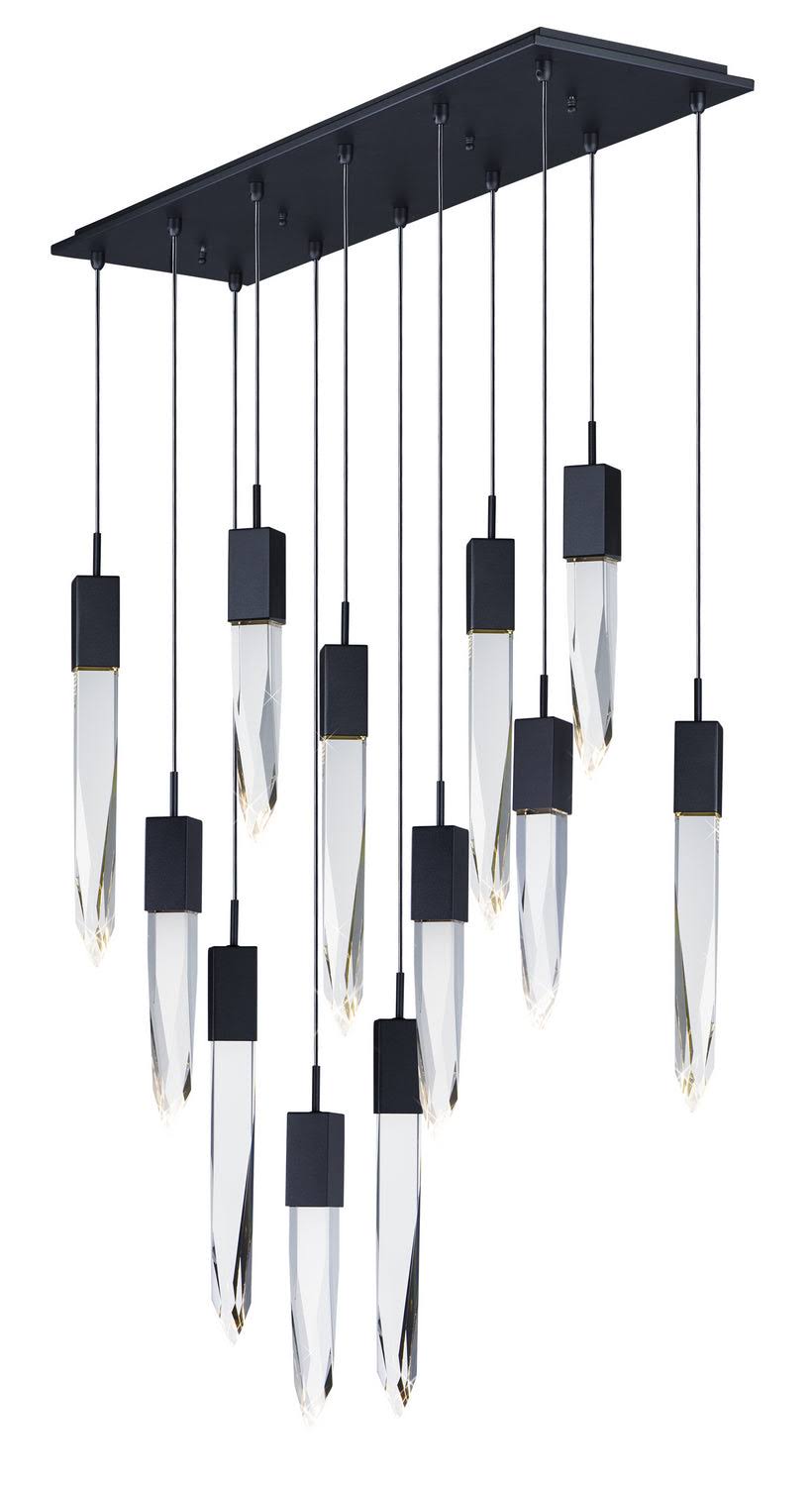Luster Gaze Cosmic Radiance Round/Rectangle Crystal Pendant Chandelier - Background Shot