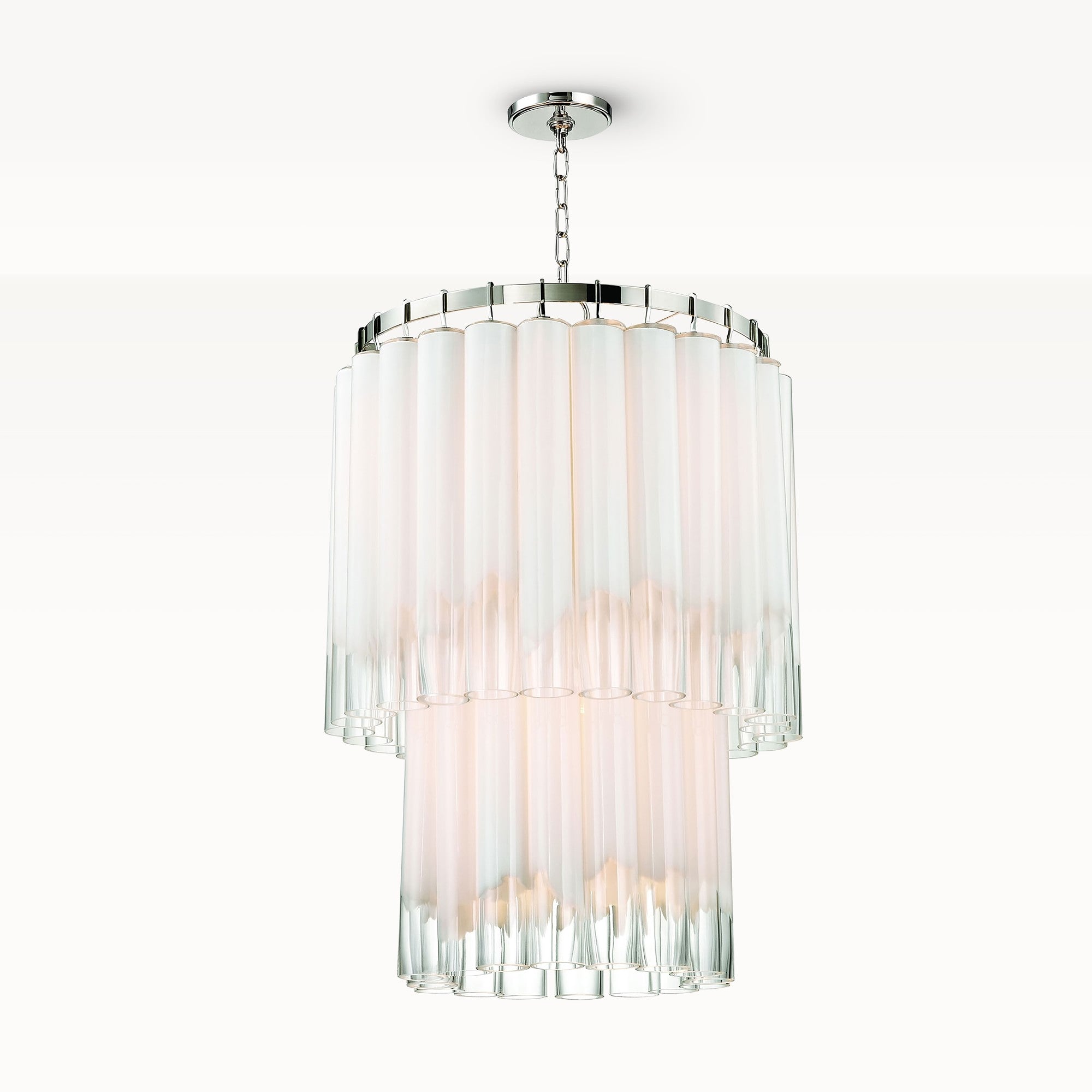 Luster Gaze Aura Cascade Glass Chandelier - luxurious American master suite