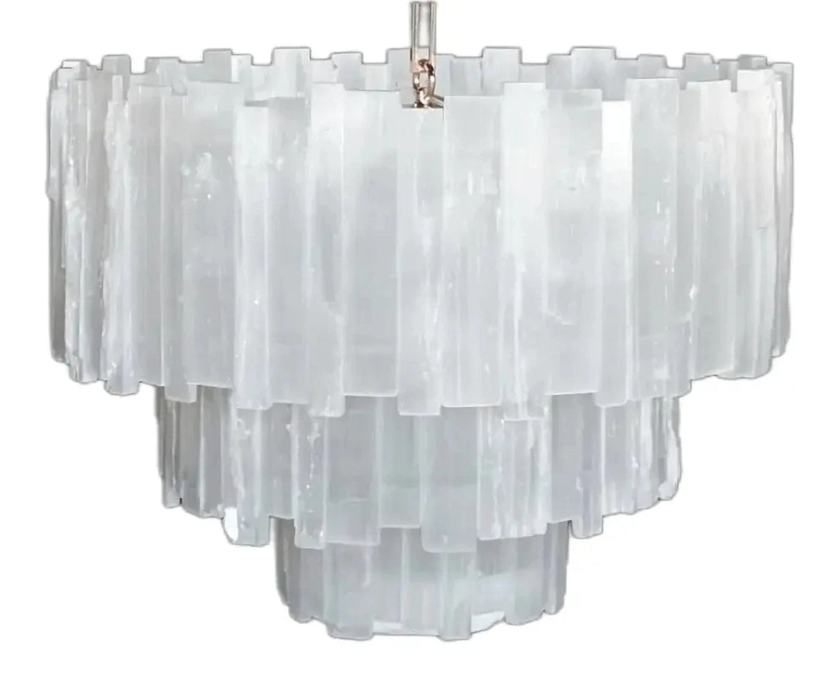 Shahida Selenite Chandelier - Luster Gaze