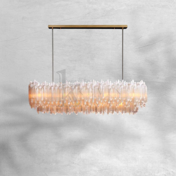 Selonite Rectangular Chandelier 54" 72"