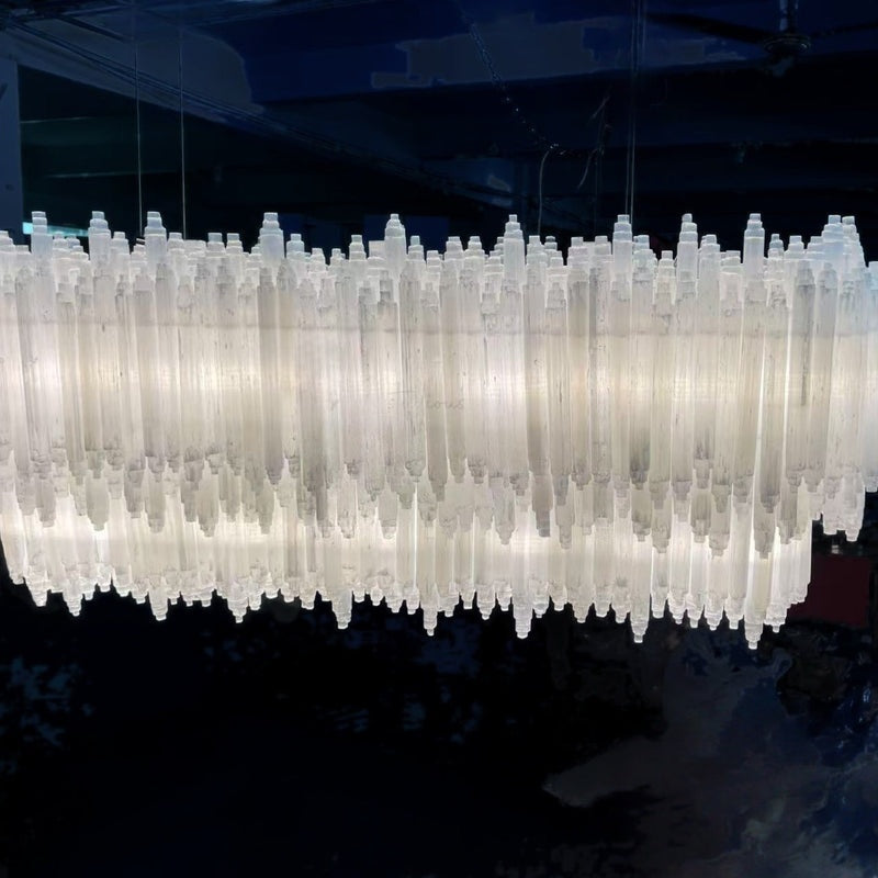 Selonite Rectangular Chandelier 54" 72"
