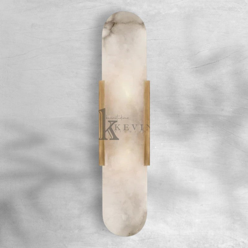 Koltin Melange Elongated Alabaster Wall Sconce