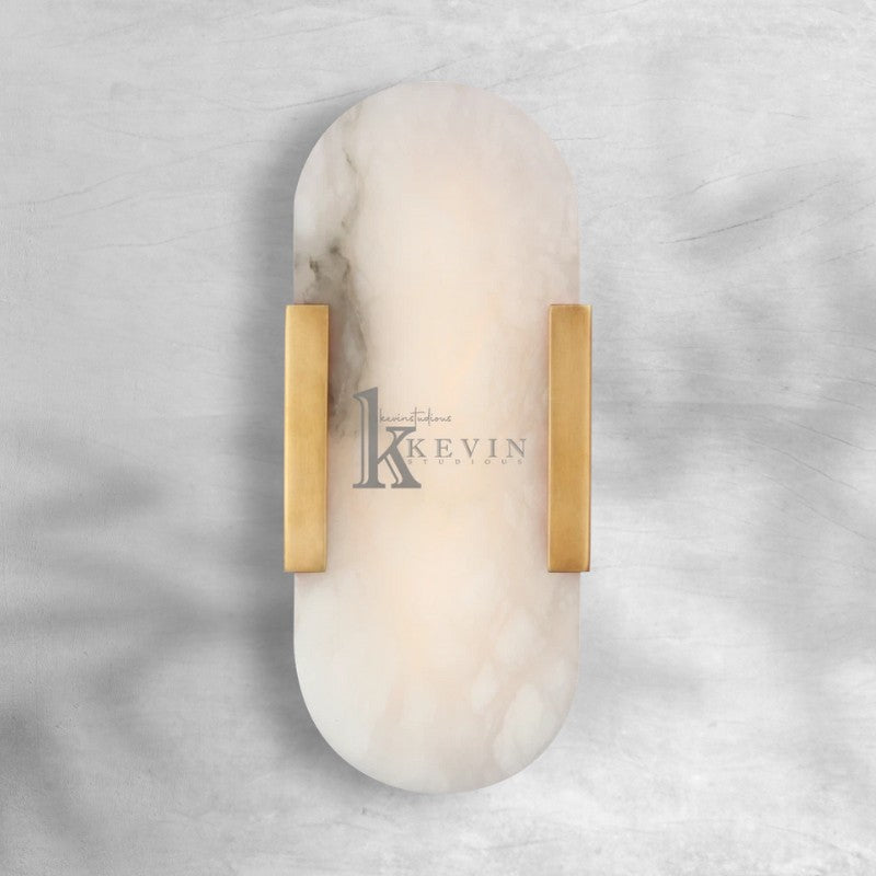 Koltin Melange Elongated Alabaster Wall Sconce