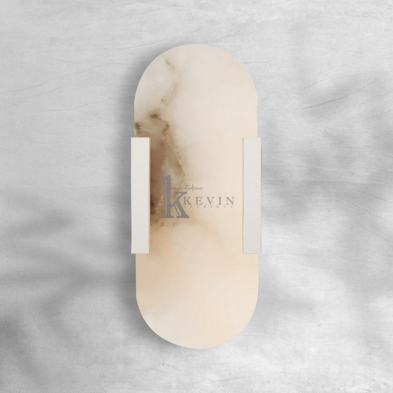 Koltin Melange Elongated Alabaster Wall Sconce