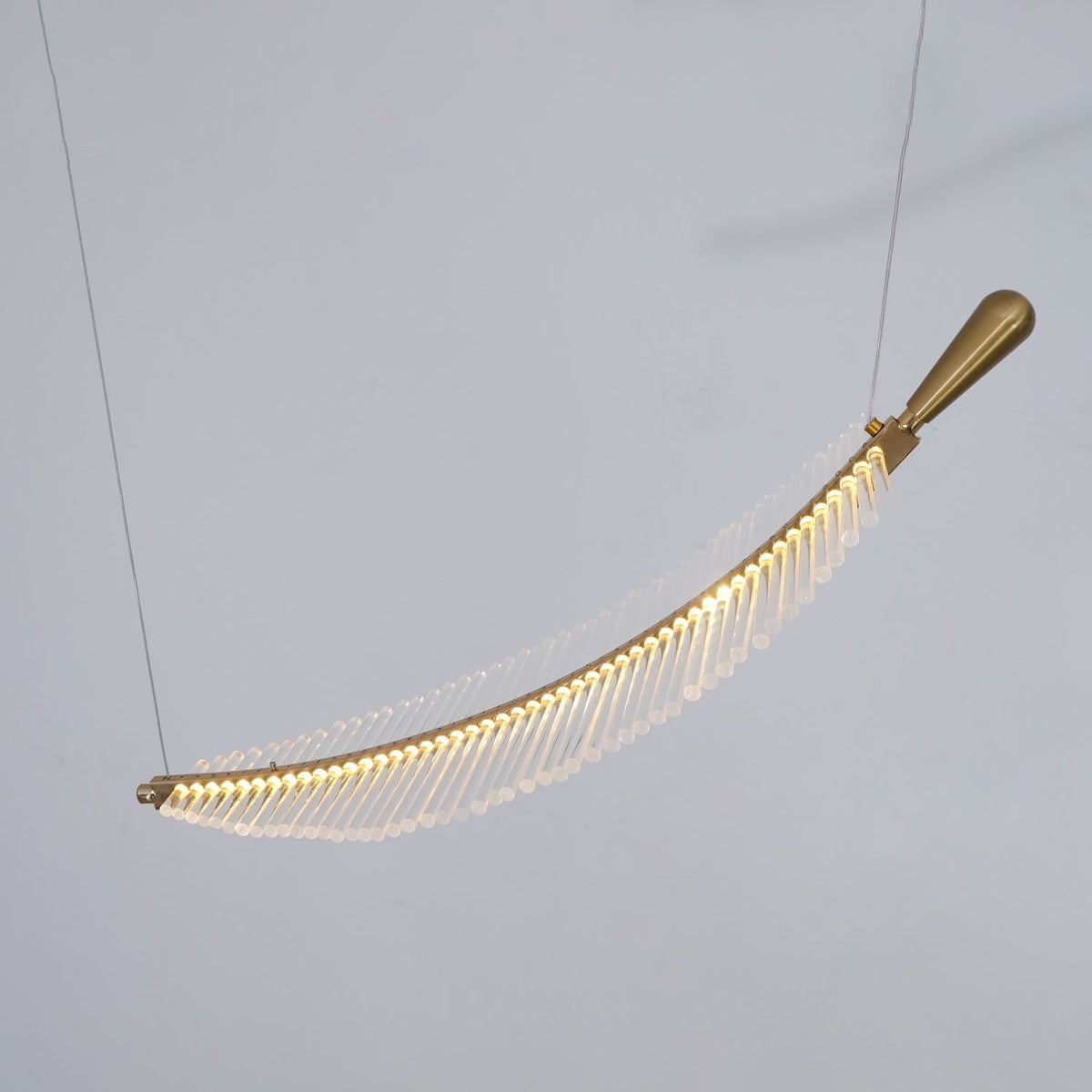 Leaf Crystal Spiral LED Chandelier