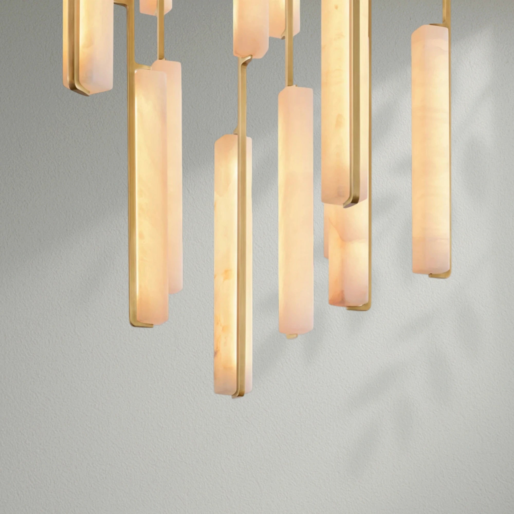 Aedubon Alabaster Round Chandelier
