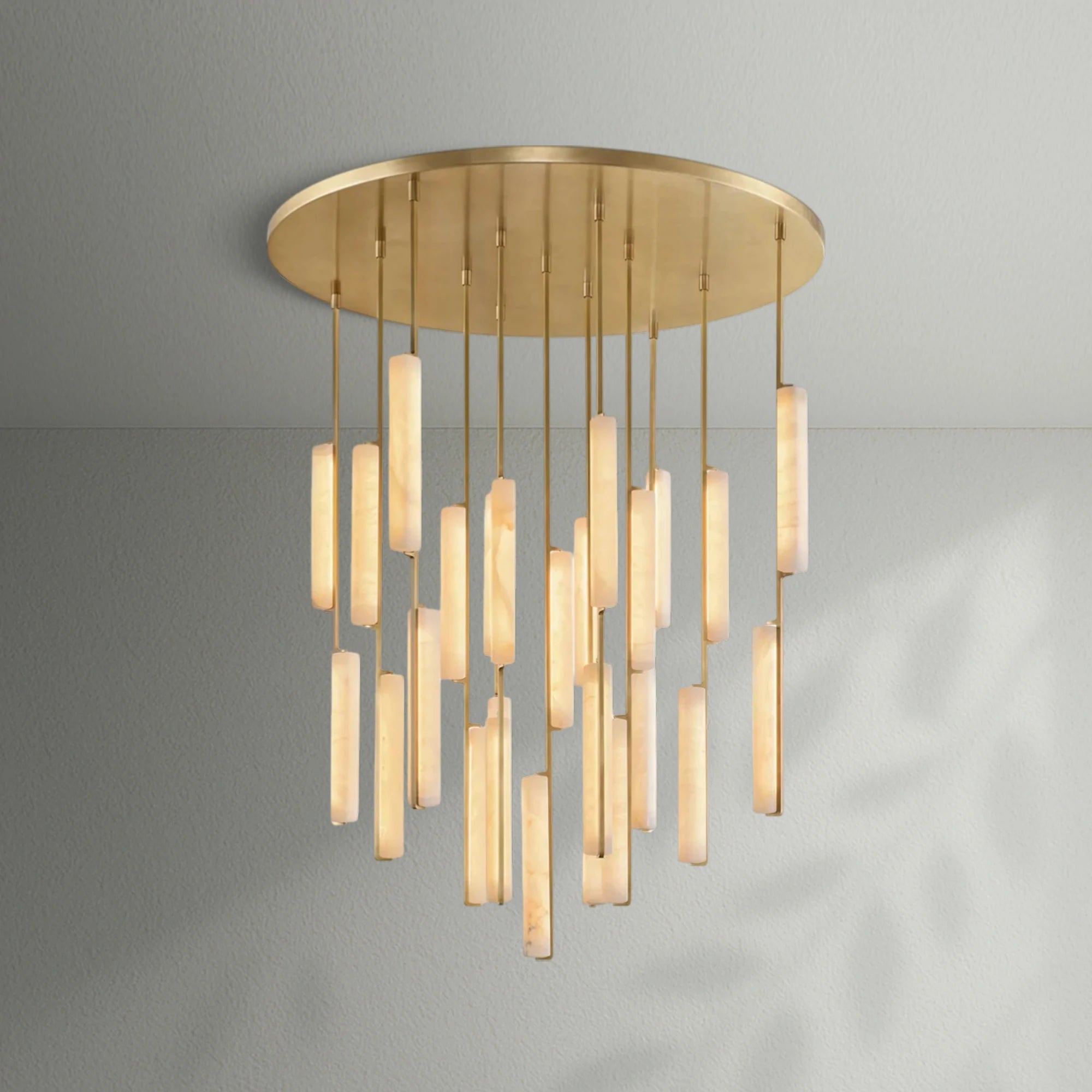 Aedubon Alabaster Round Chandelier