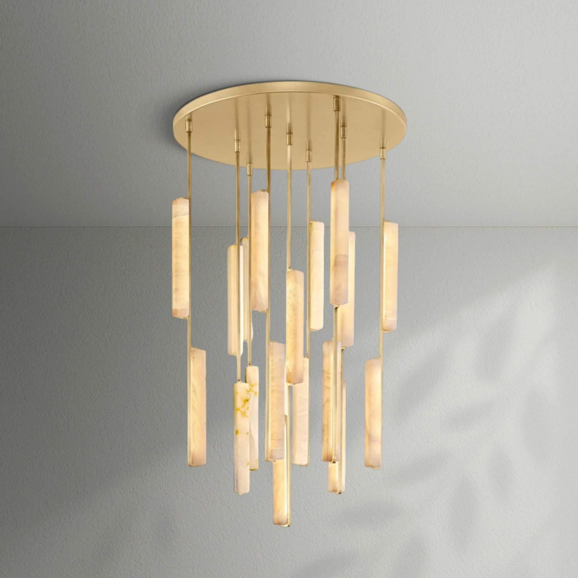 Aedubon Alabaster Round Chandelier