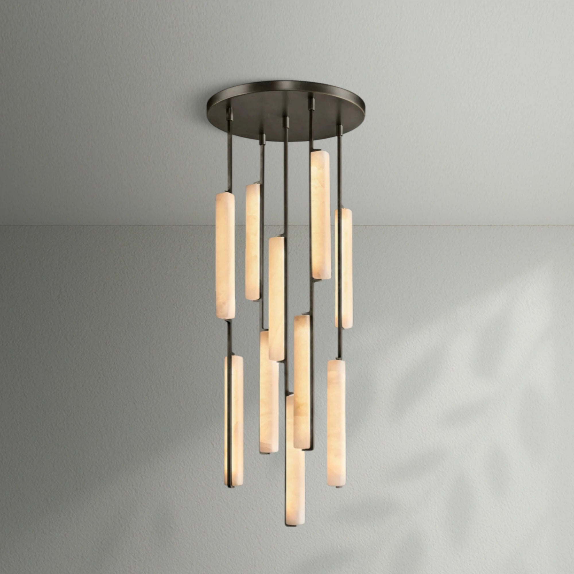 Aedubon Alabaster Round Chandelier