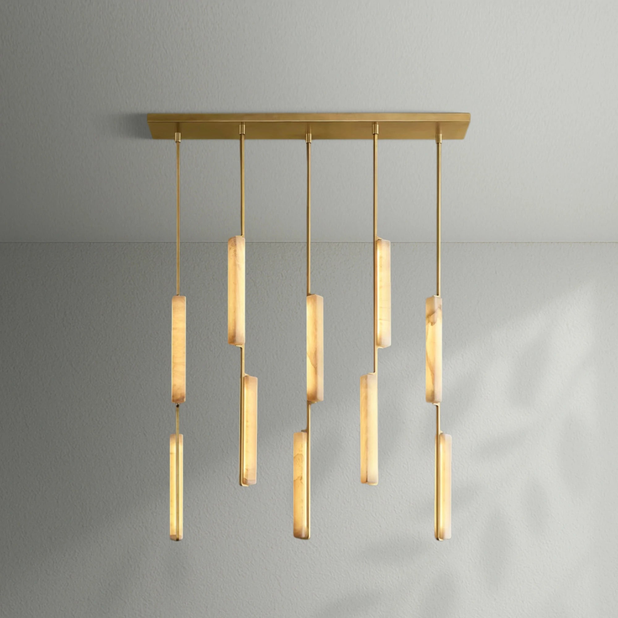 Aedubon Alabaster Linear Chandelier