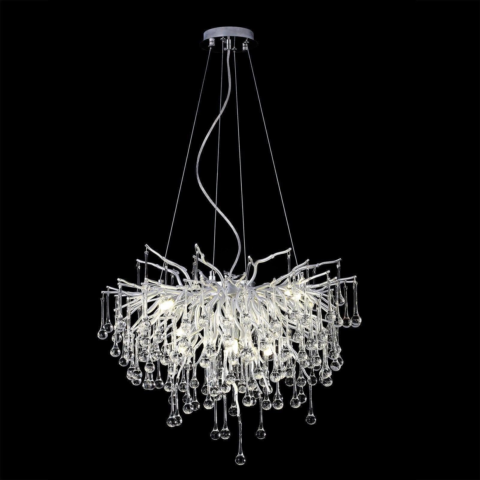 Luster Gaze Verdant Canopy Silver Branch Chandelier - Background Shot