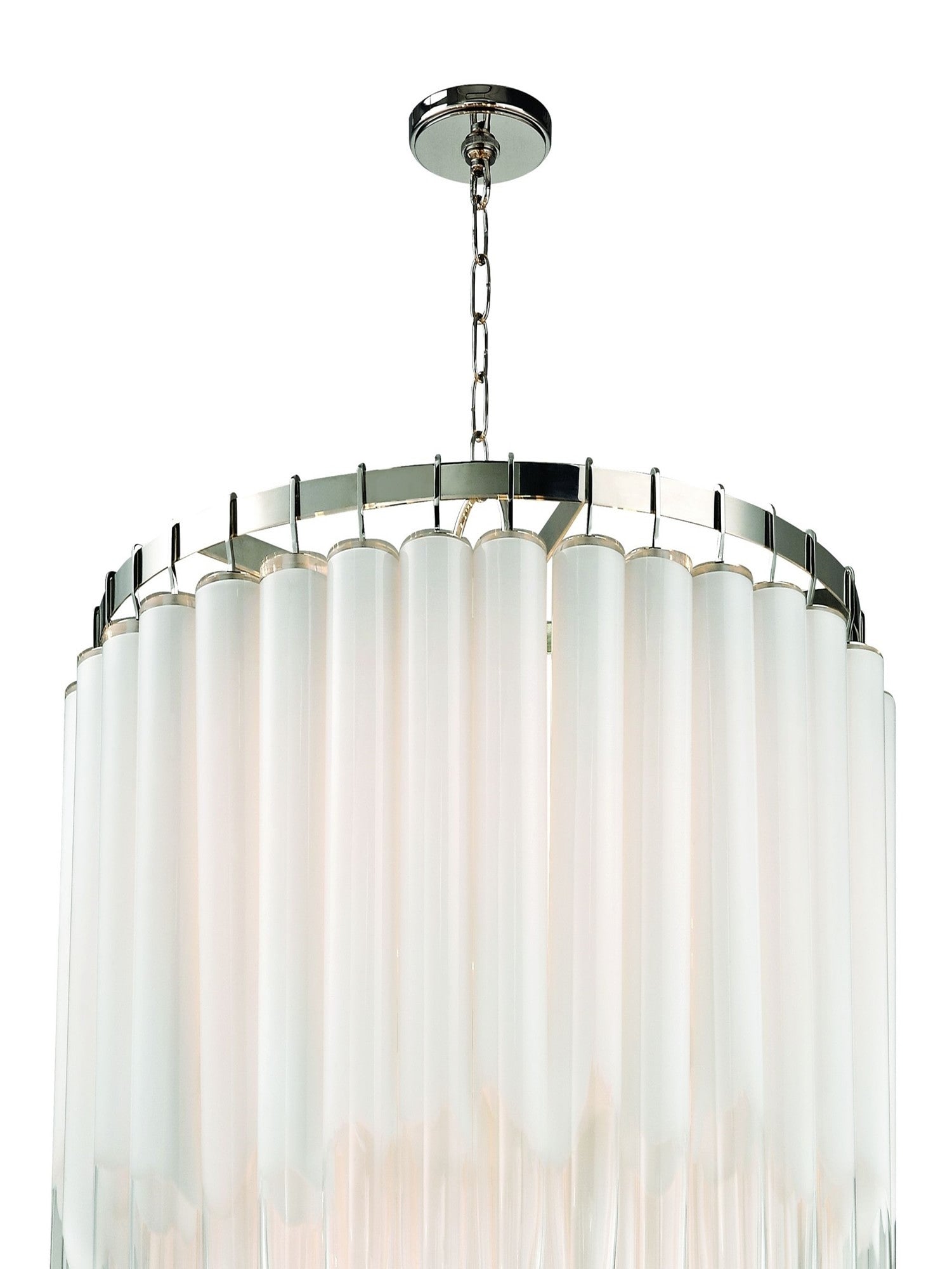 Luster Gaze Aura Cascade Glass Chandelier - Background Shot