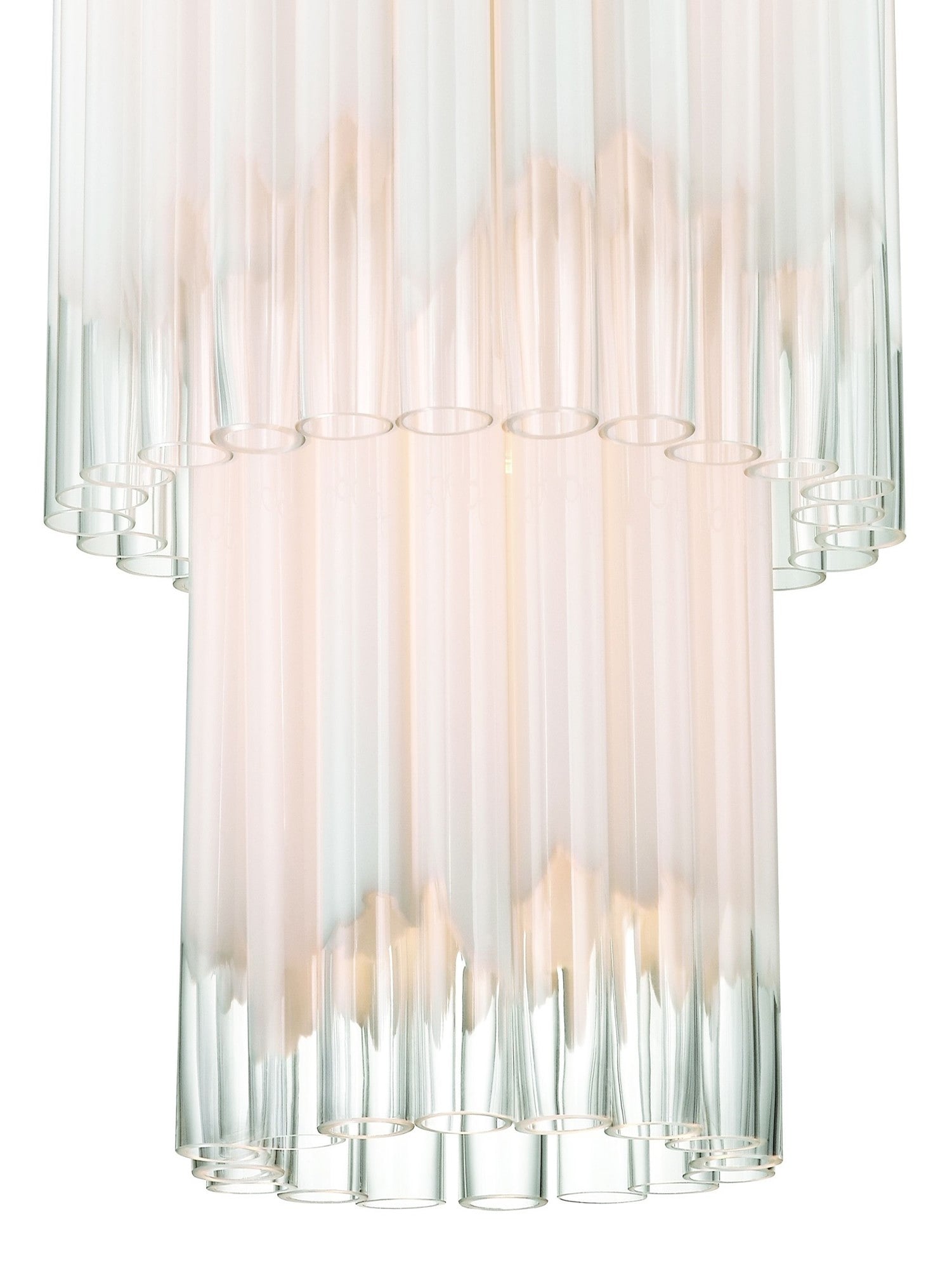 Luster Gaze Aura Cascade Glass Chandelier - Background Shot