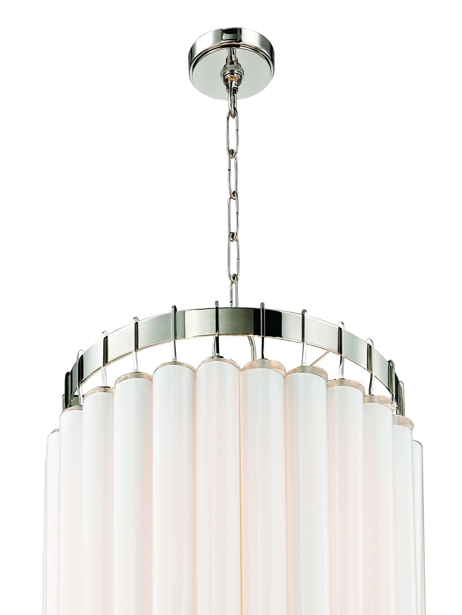 Luster Gaze Aura Cascade Glass Chandelier - Background Shot