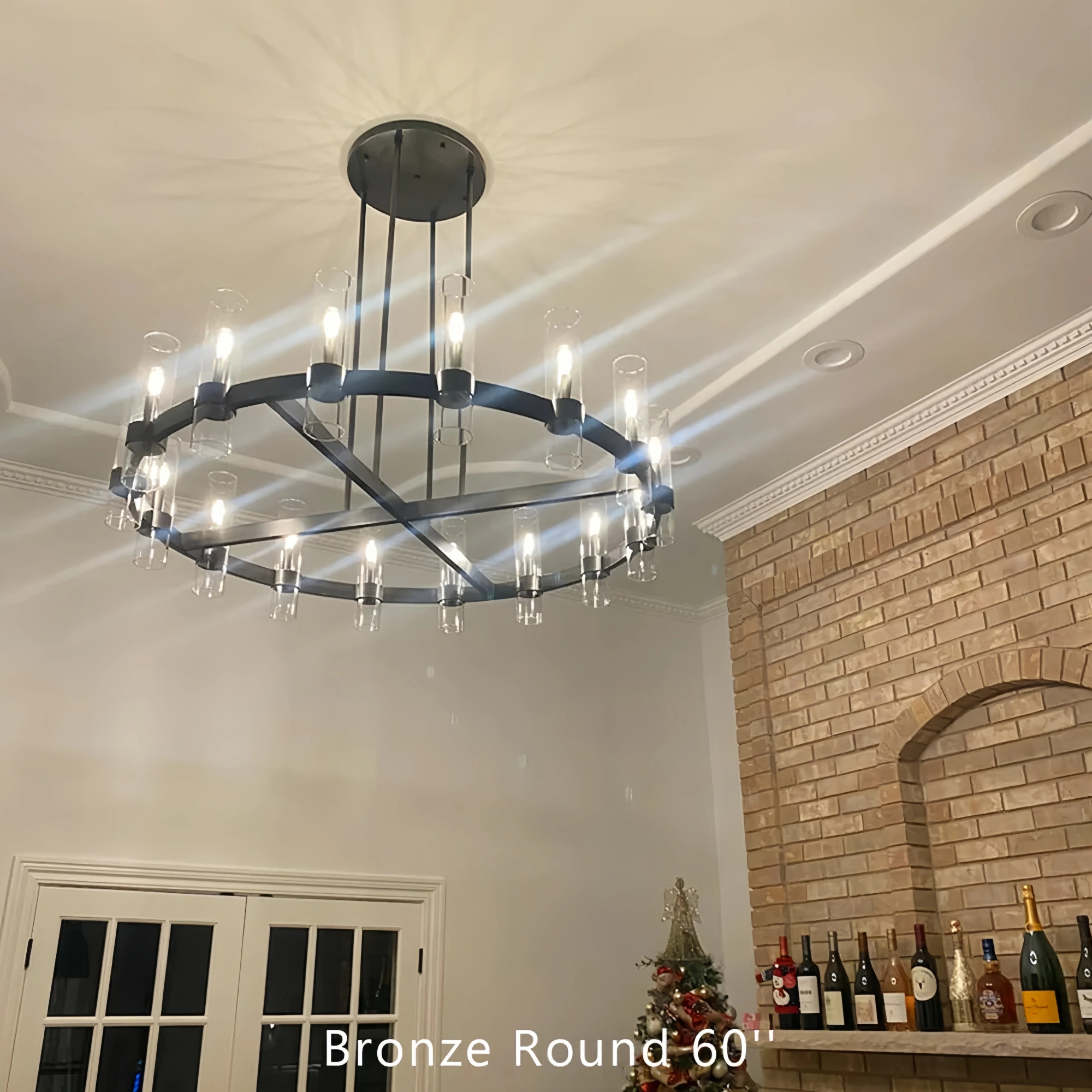 Savelle Glass Round Chandelier