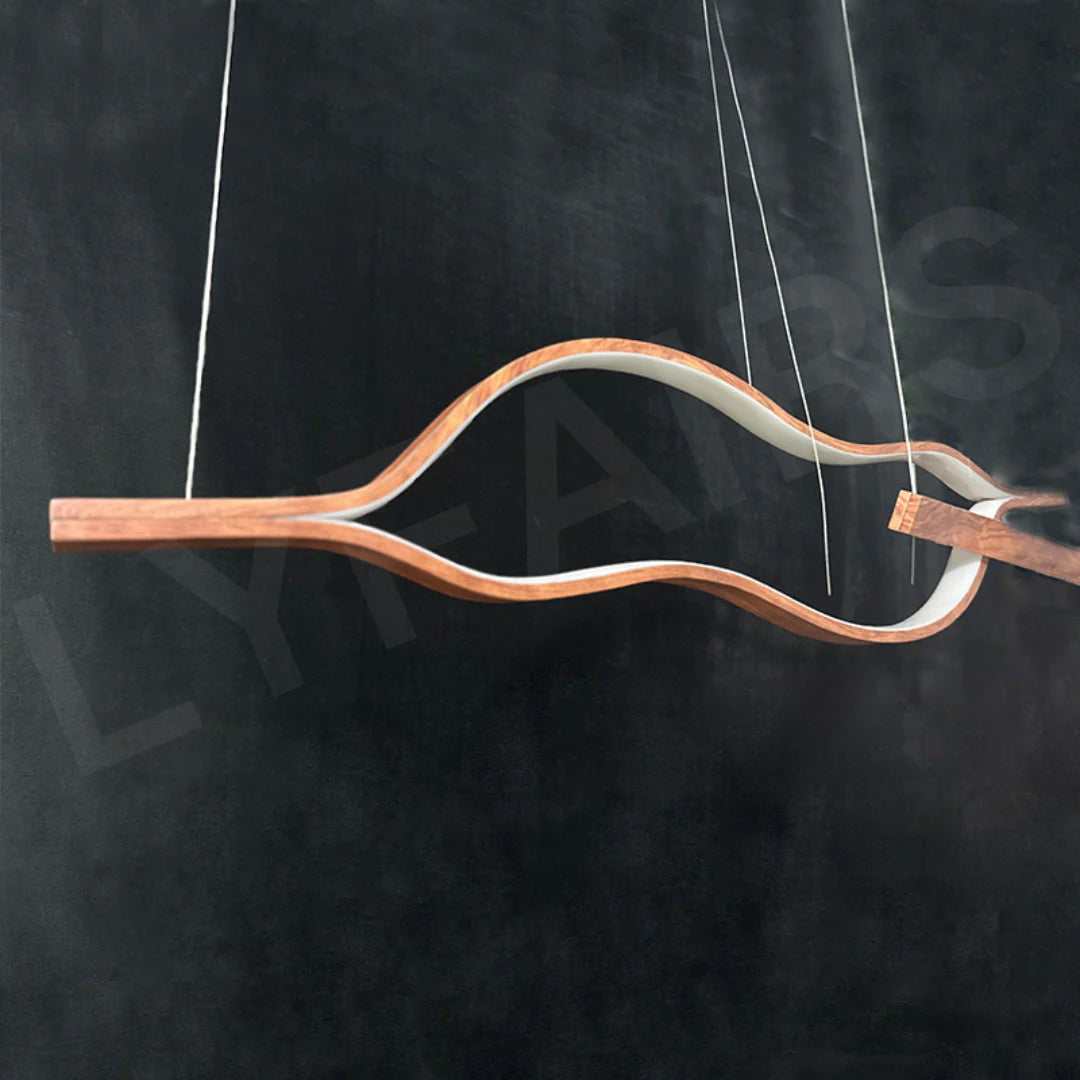 Modern Simple Aluminum Waving Chandelier