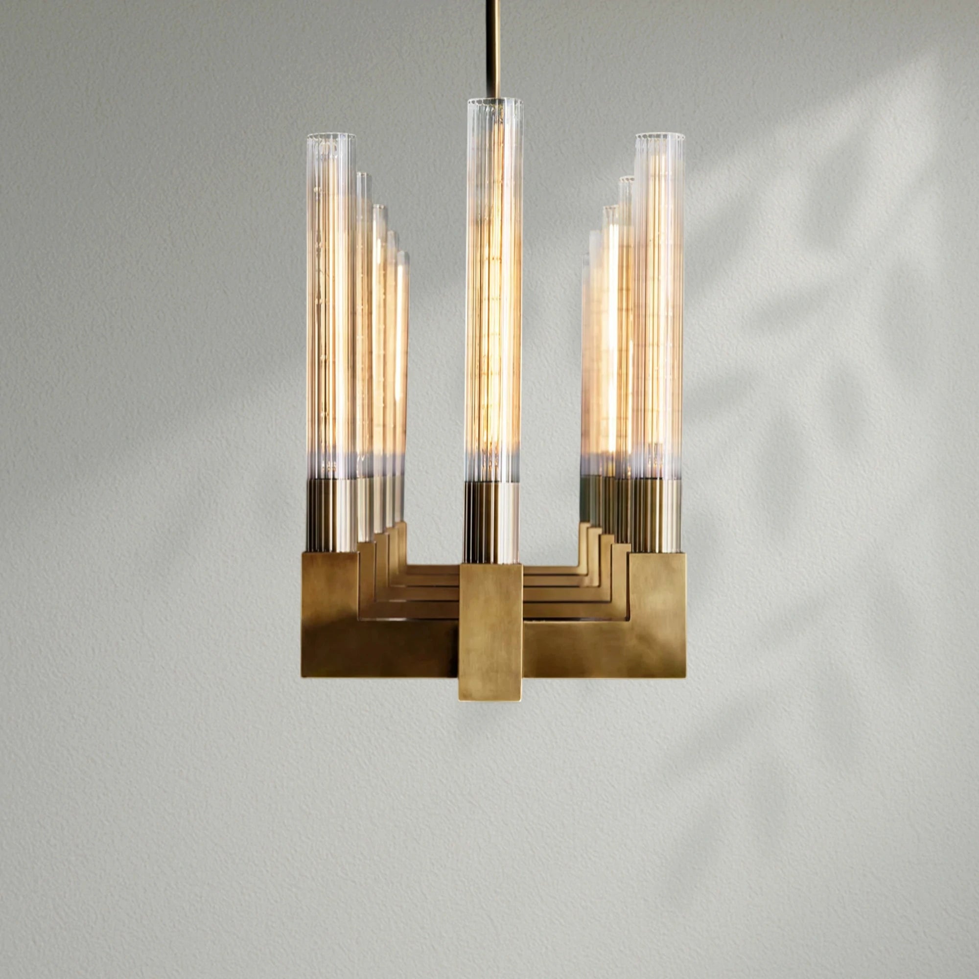 Cannelo Glass Linear Chandelier