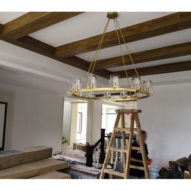 Pauillec Glass Round Chandelier