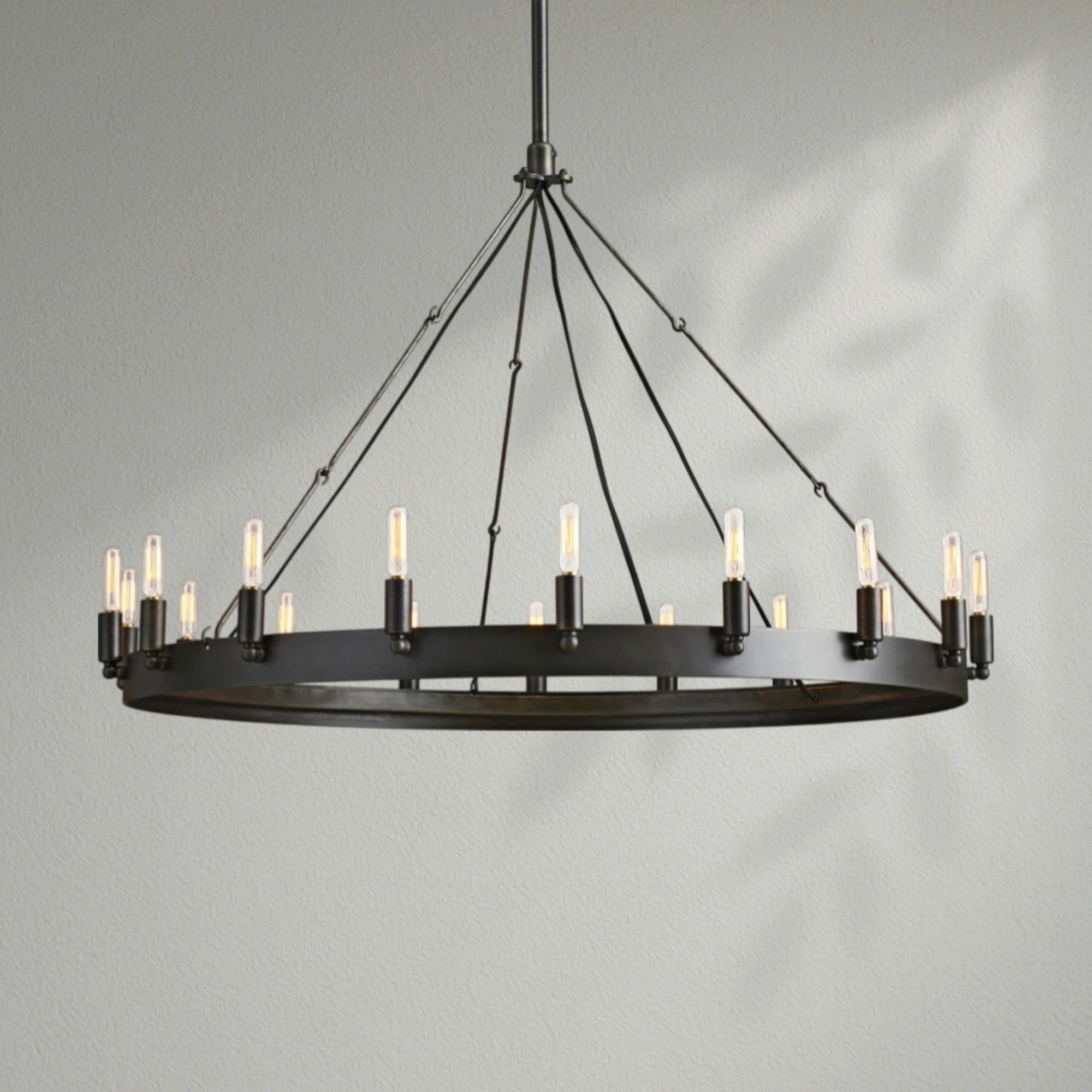 Camins Vintage Filament Round Chandelier