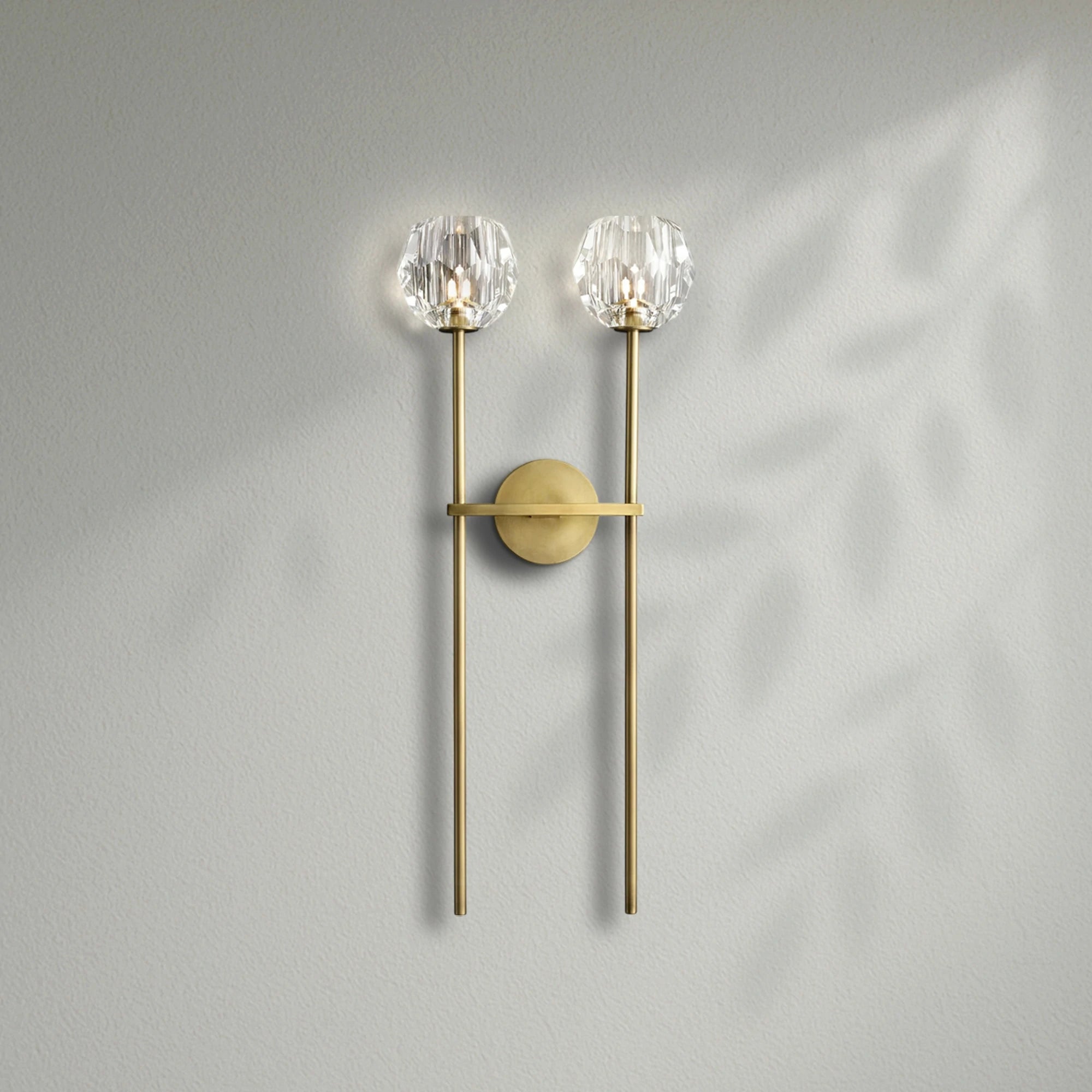 Boule Do Crystal Double Grand Wall Sconce
