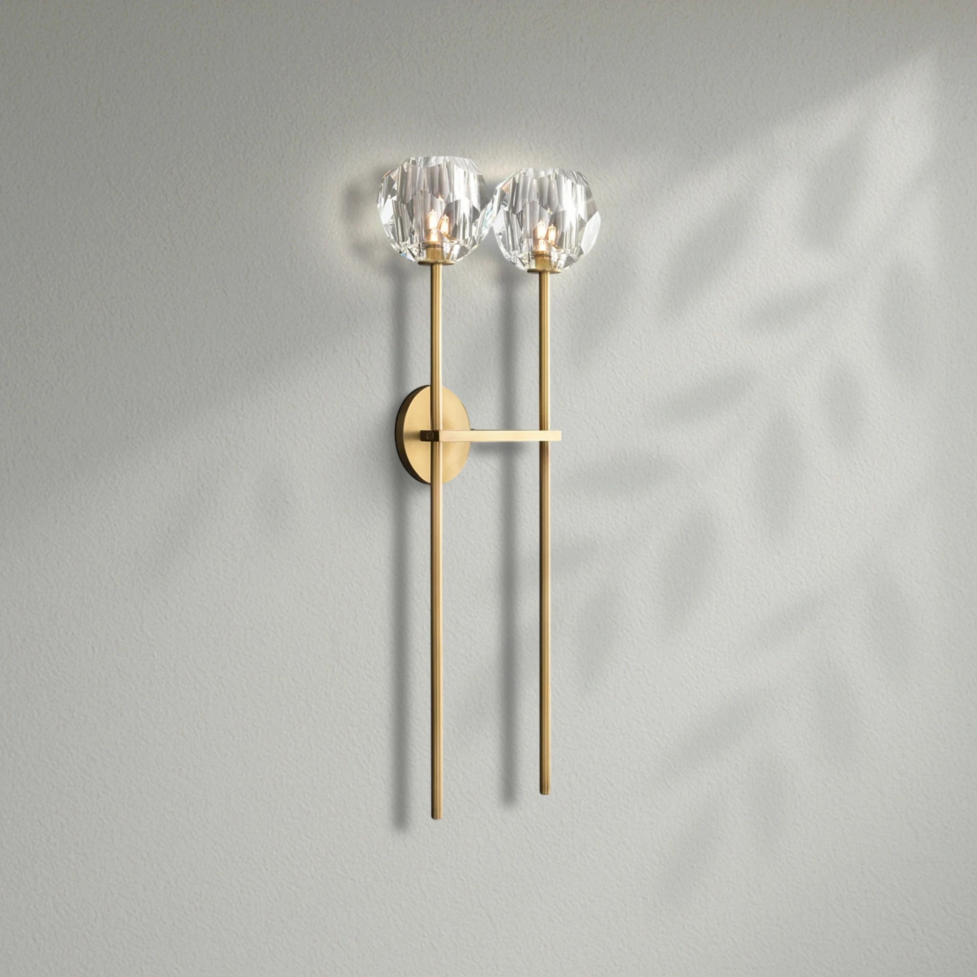 Boule Do Crystal Double Grand Wall Sconce