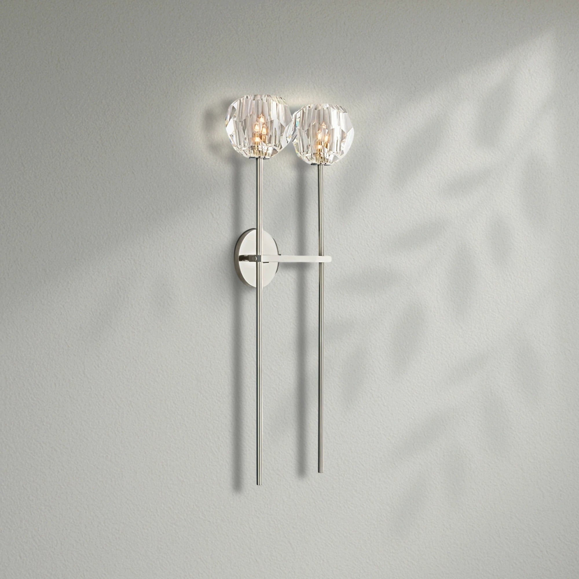 Boule Do Crystal Double Grand Wall Sconce