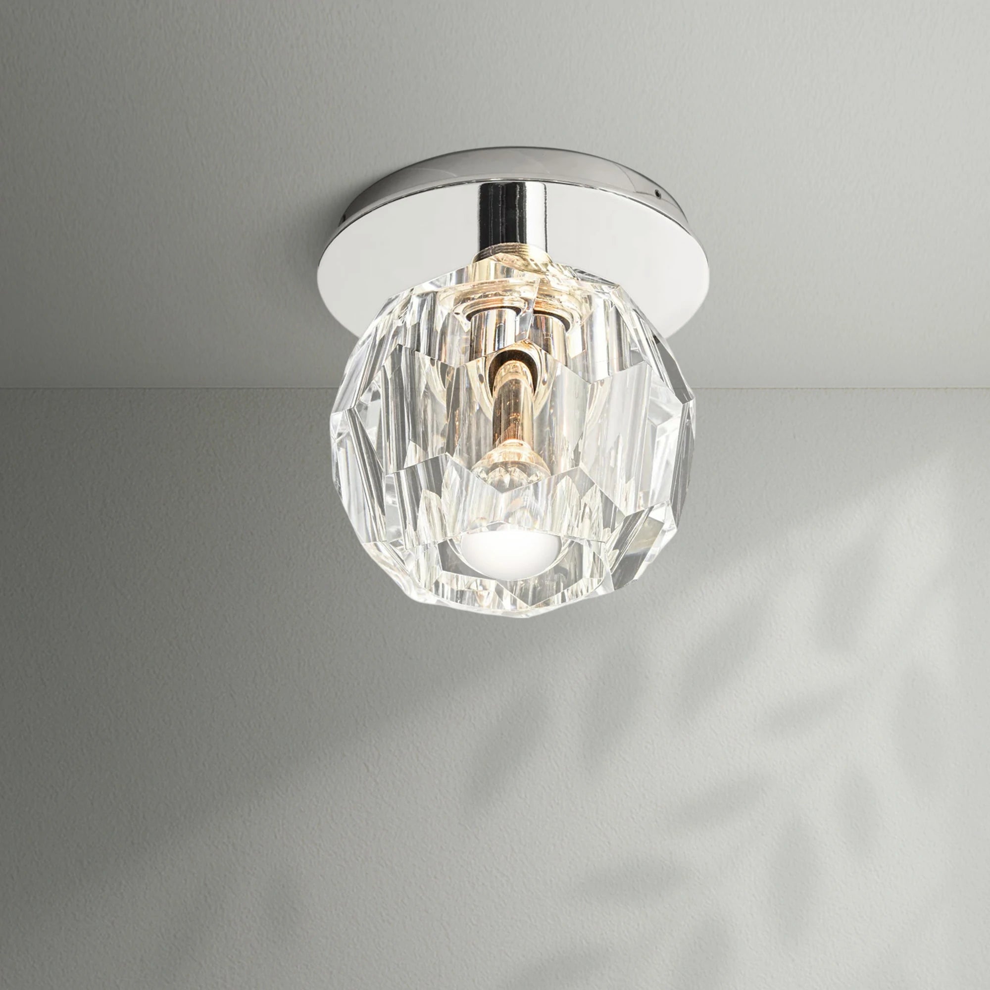 Boule Do Crystal Glass Petite Flushmount