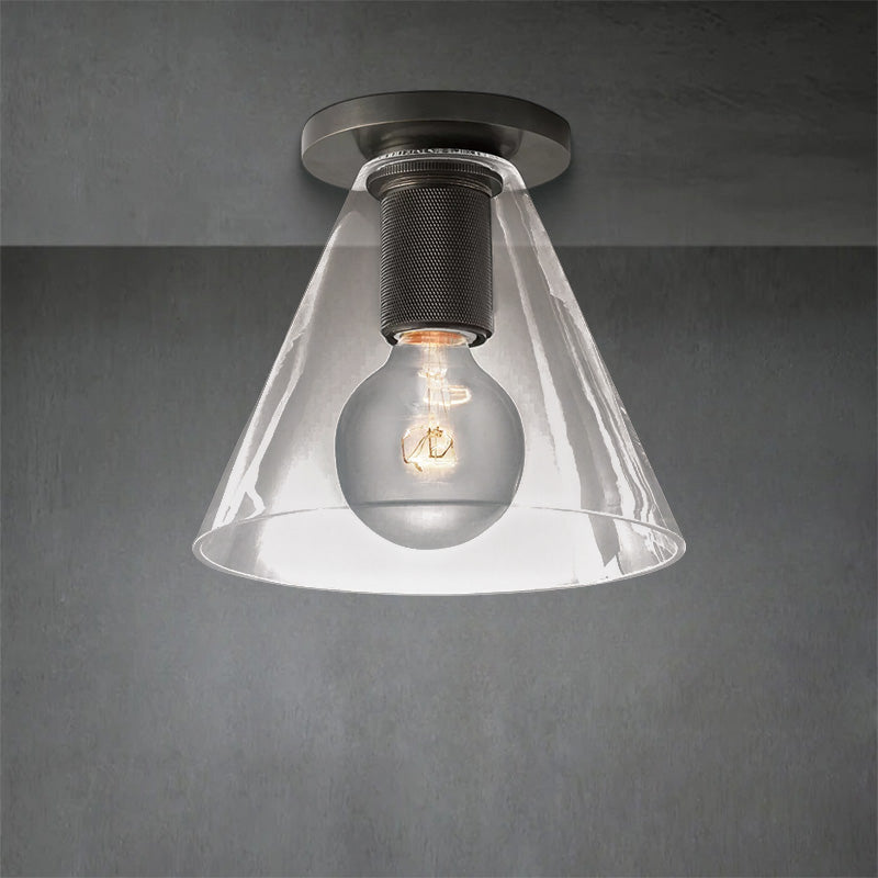 Urbane Funnel Shade Flushmount