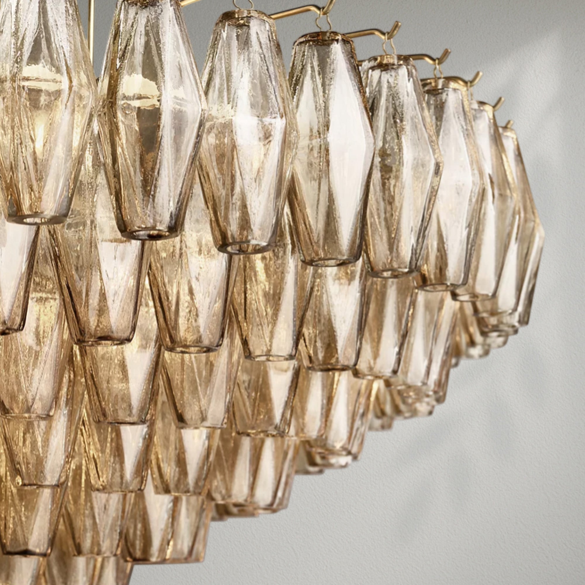 Chiaran Glass Tiered Round Chandelier