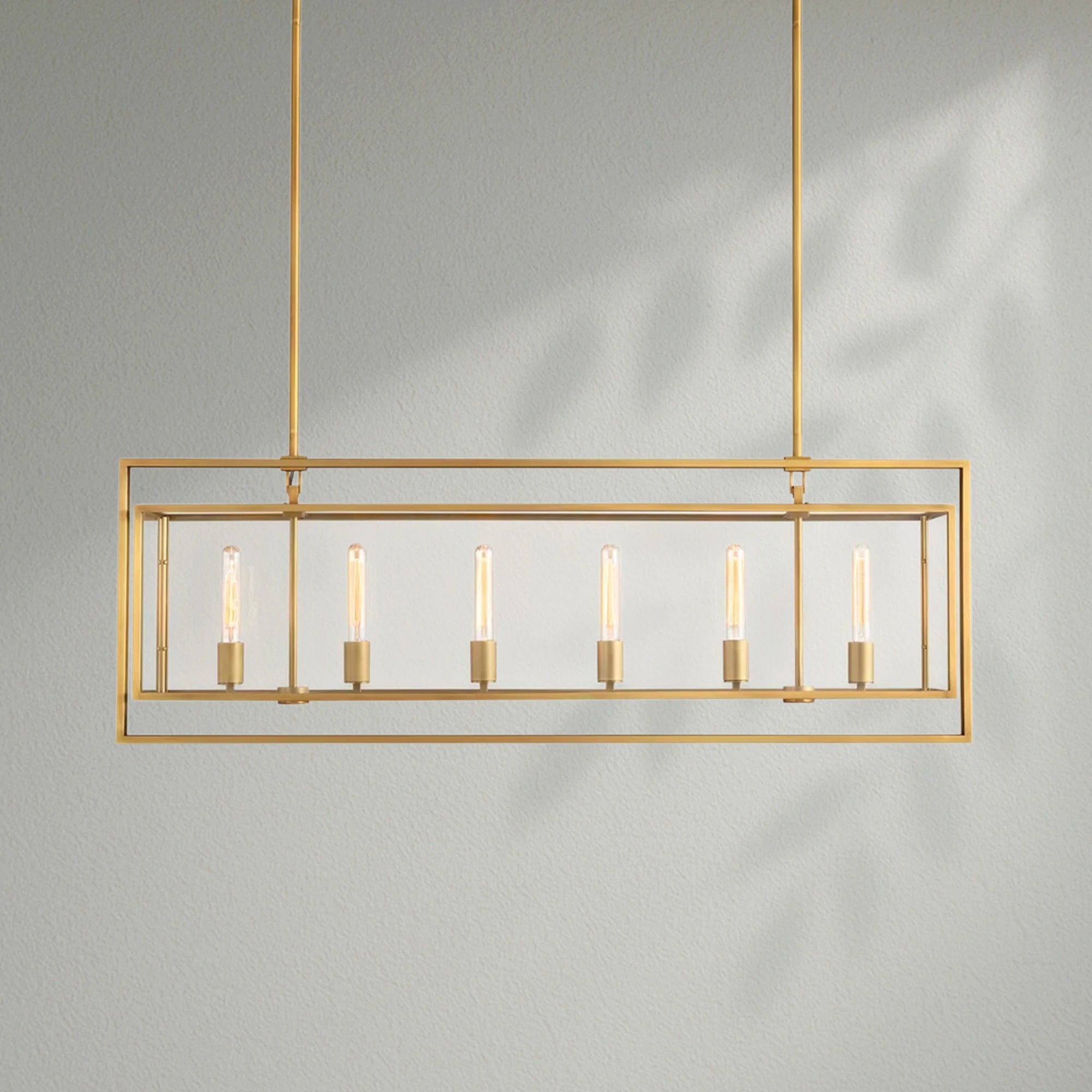 Bickman Glass Rectangular Chandelier