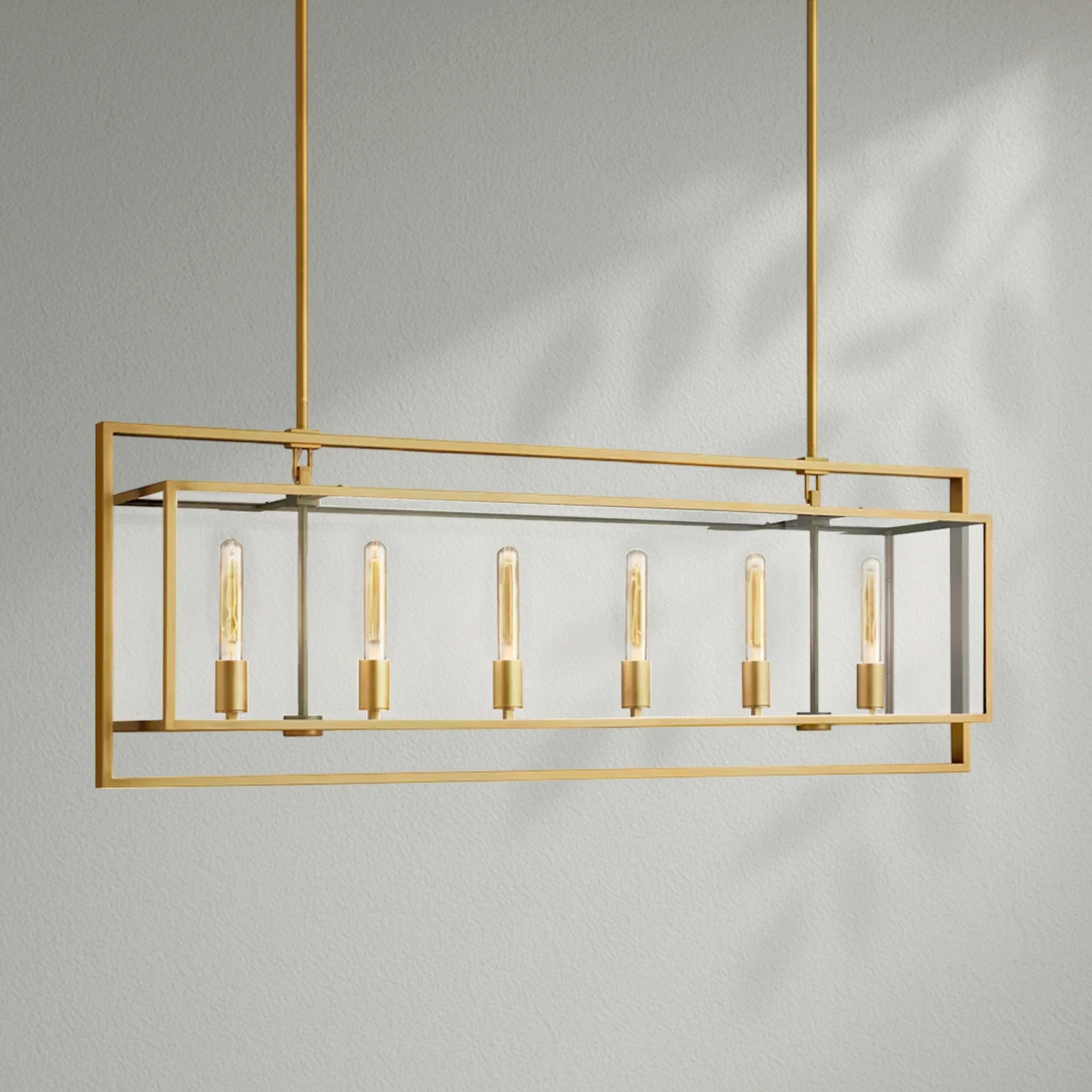 Bickman Glass Rectangular Chandelier