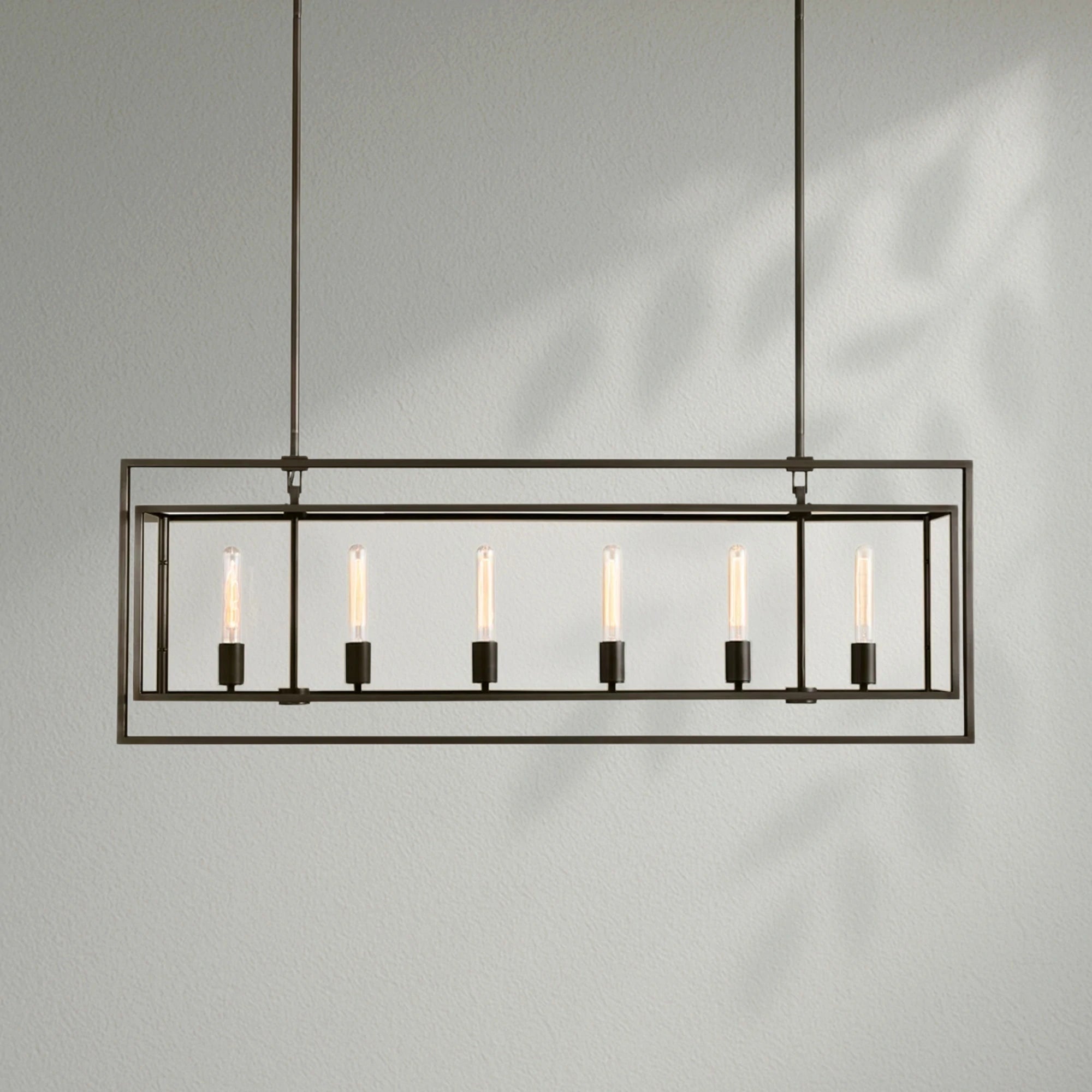 Bickman Glass Rectangular Chandelier