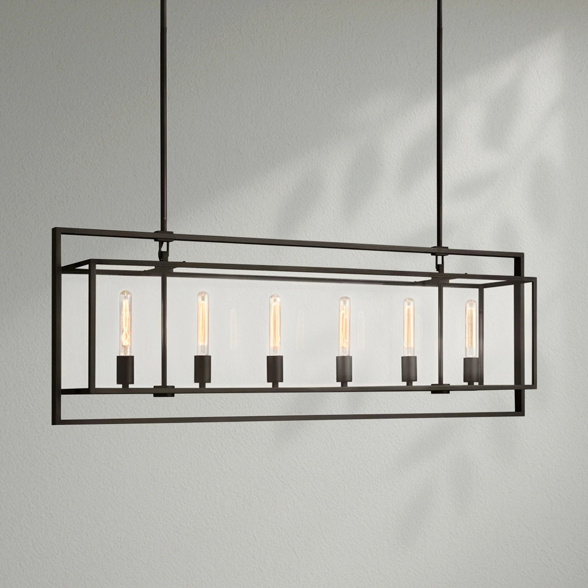 Bickman Glass Rectangular Chandelier