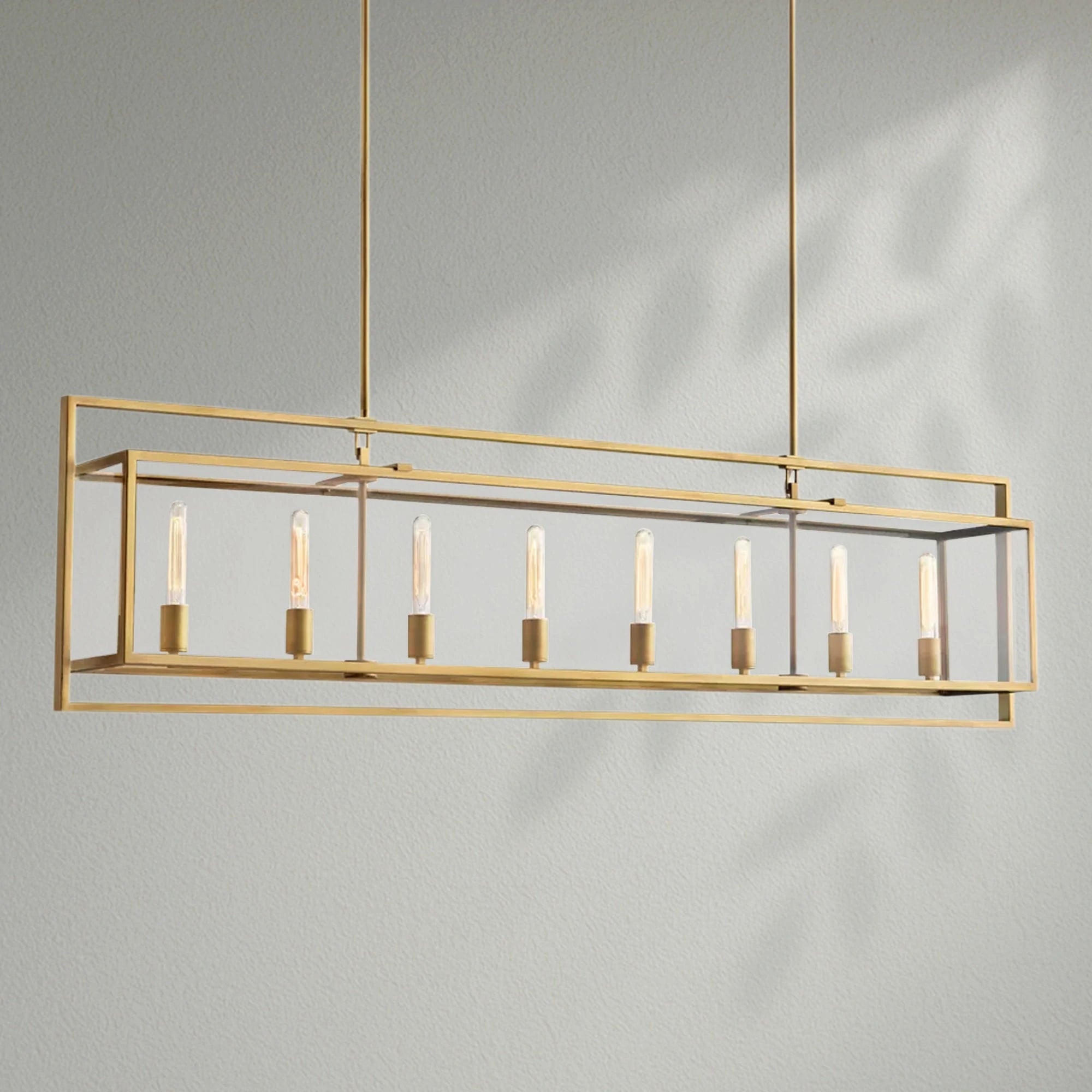 Bickman Glass Rectangular Chandelier